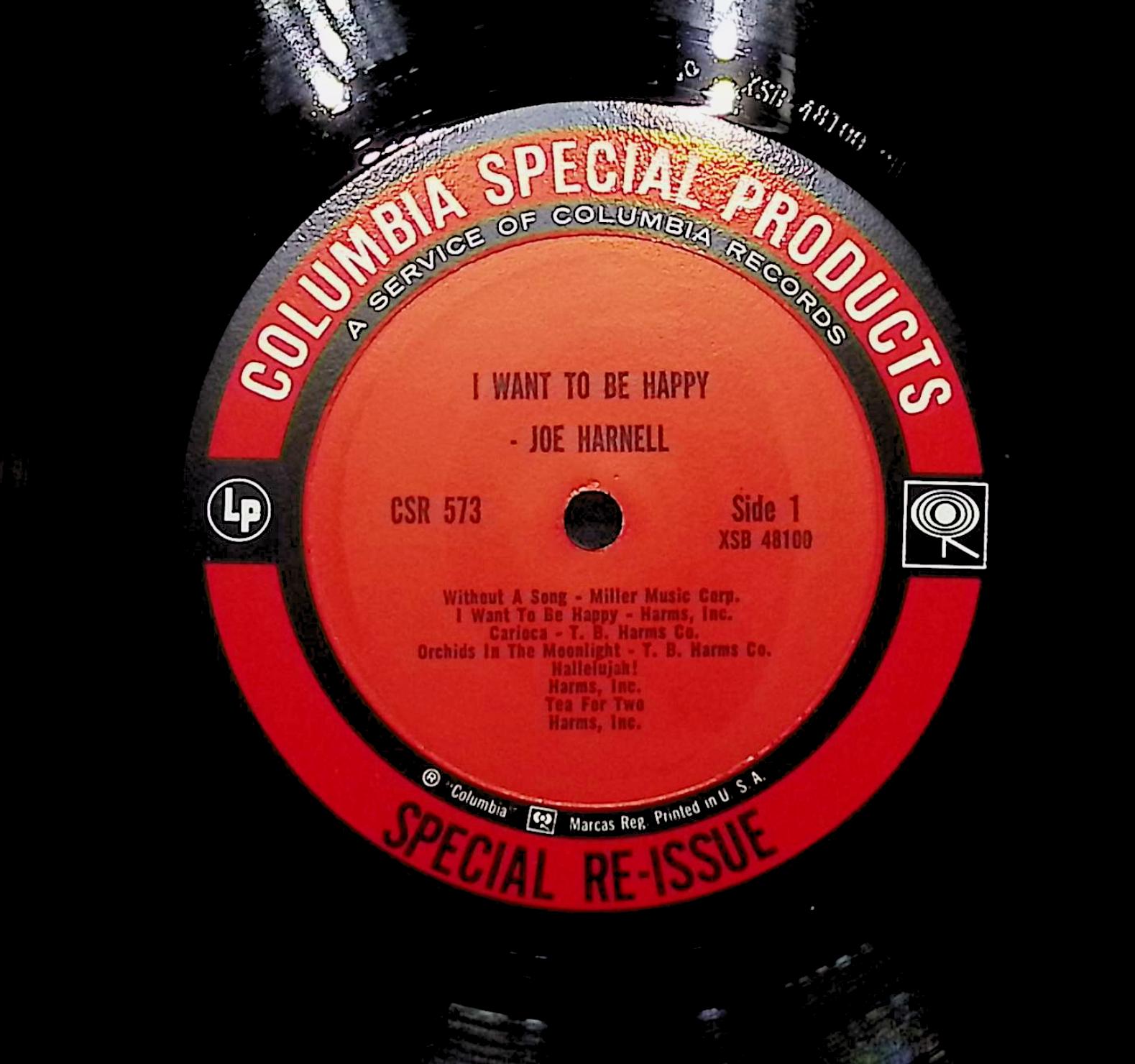 Joe Harnell I Want To Be Happy LP Jazz Side 1 & 2  — image 4