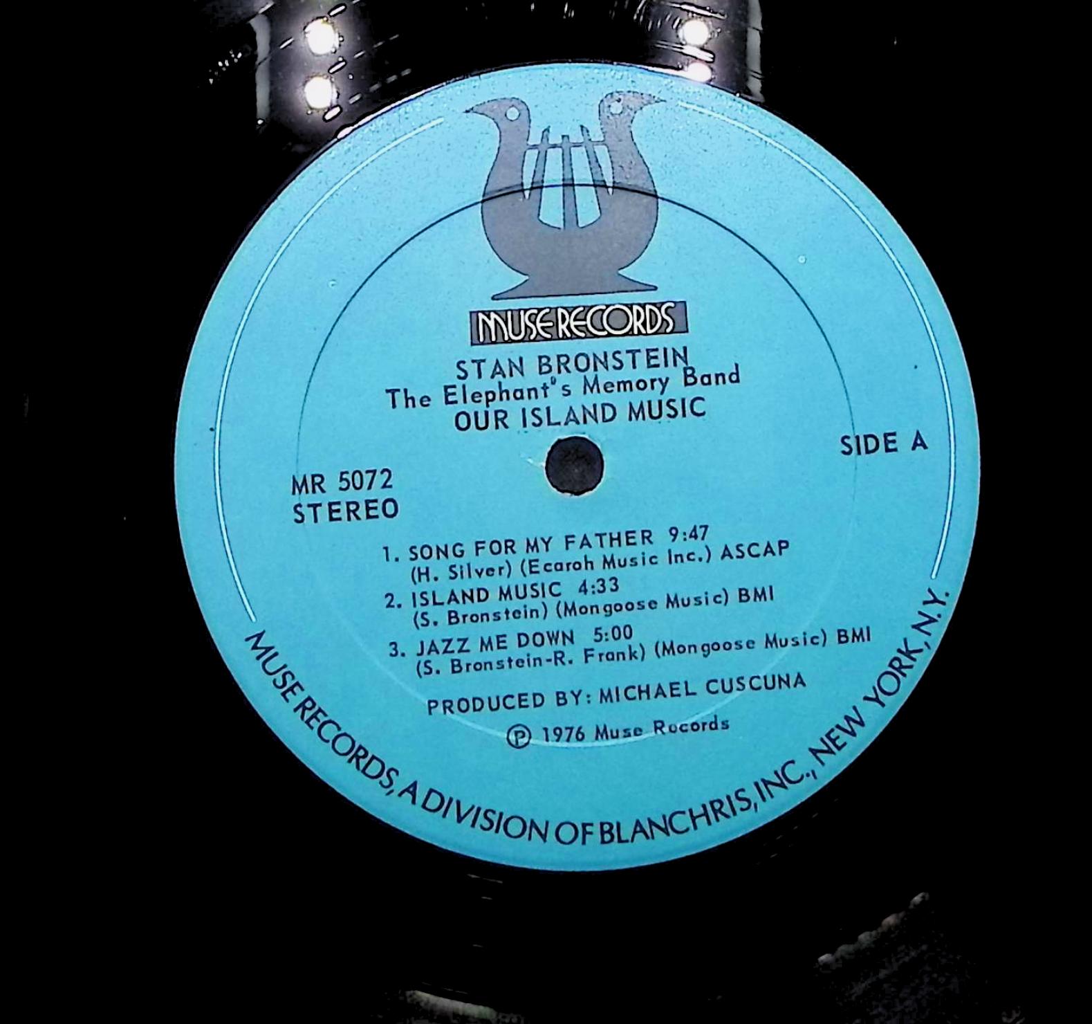 Stan Bronstein Our Island Music 1976 LP Jazz Side A & B  — image 2