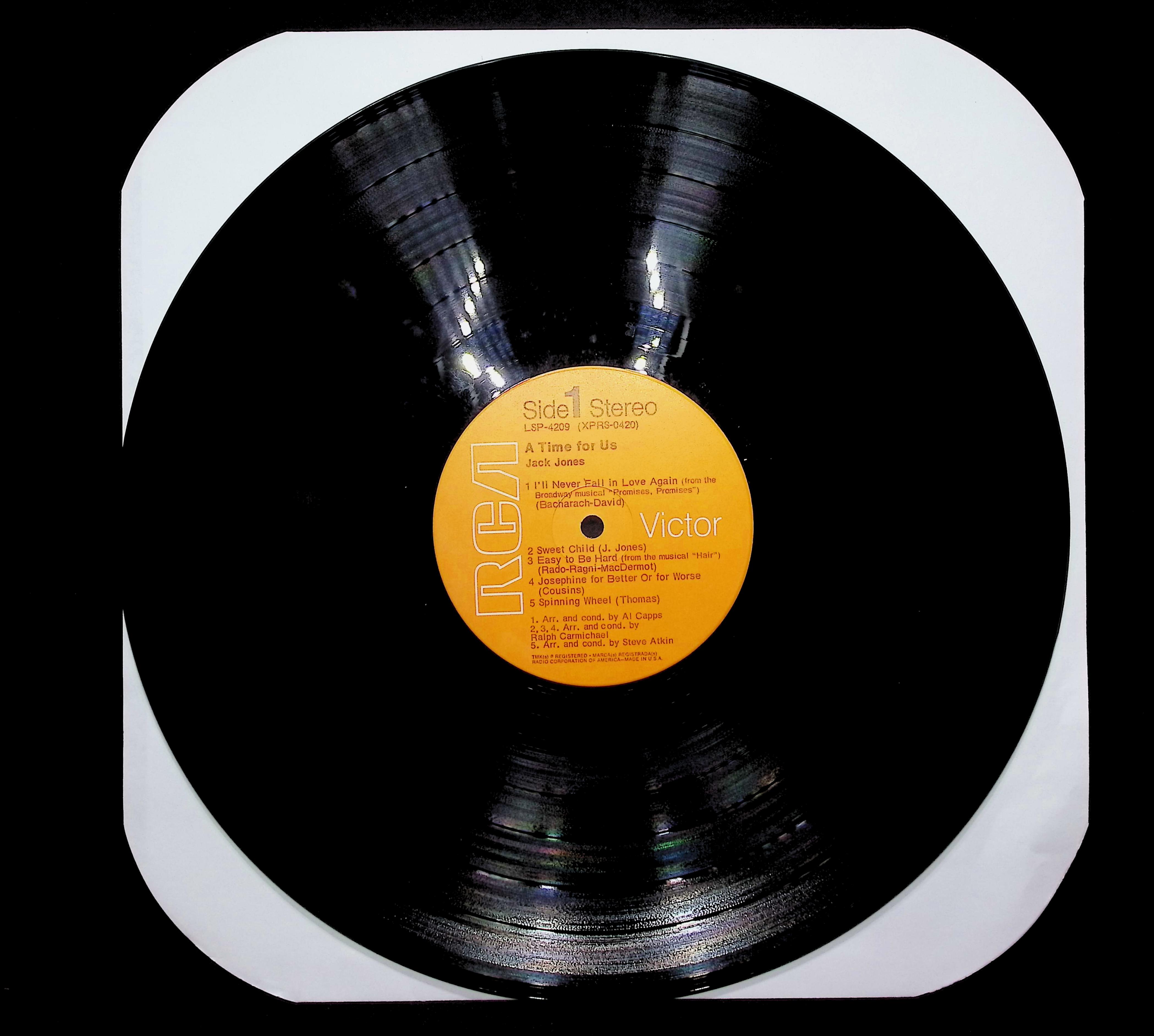 Jack Jones A Time For Us 1969 LP Pop Side 1 & 2