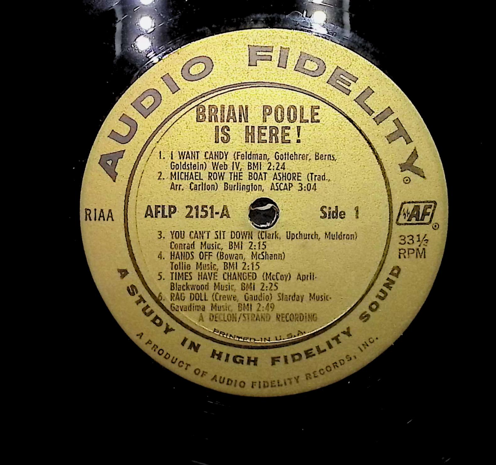 Brian Poole & The Tremeloes Brian Poole Is Here! 1965 LP Pop Side 1 & 2  — image 2