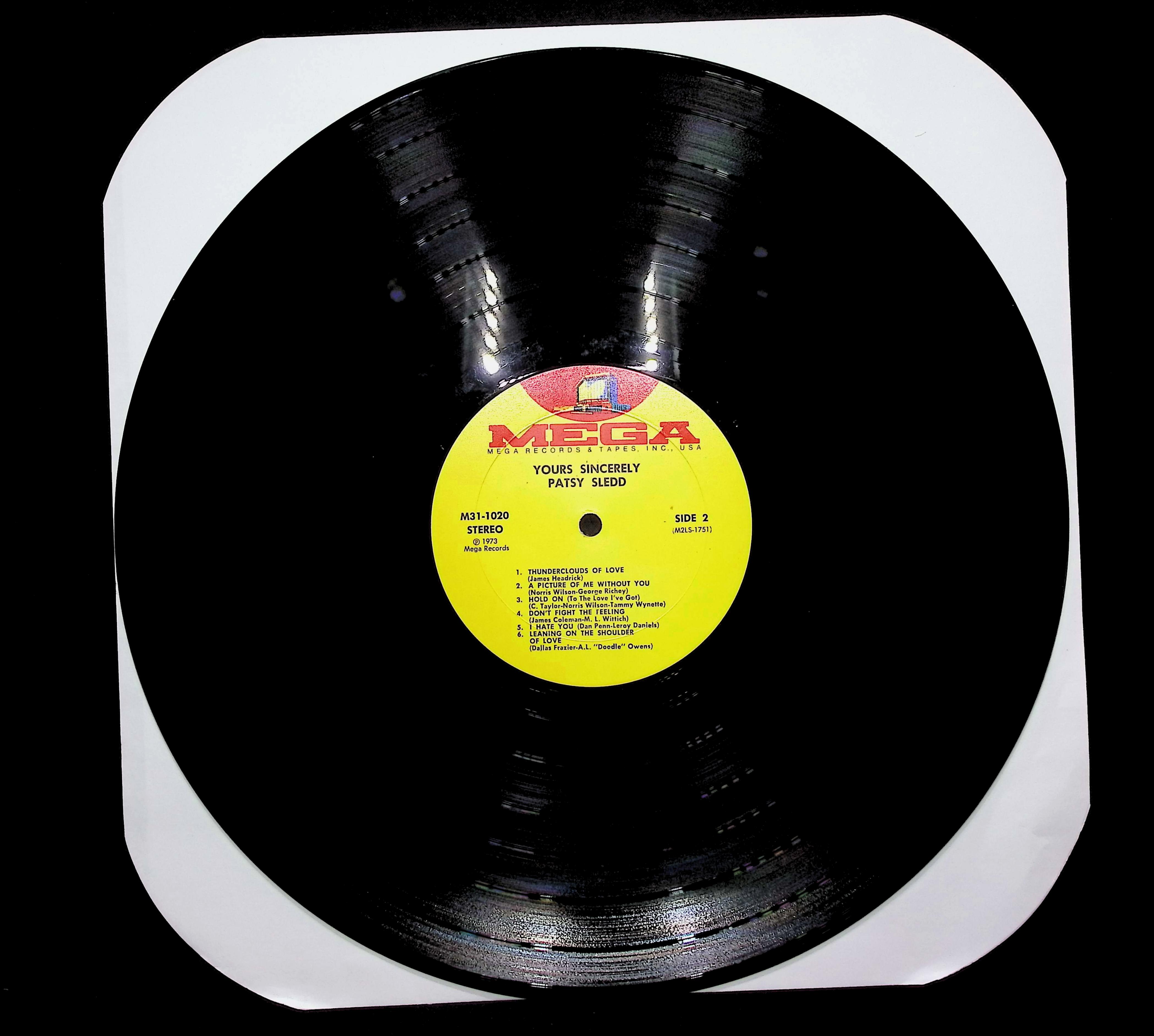 Patsy Sledd Yours Sincerely, Patsy Sledd 1973 LP Folk, World, & Country