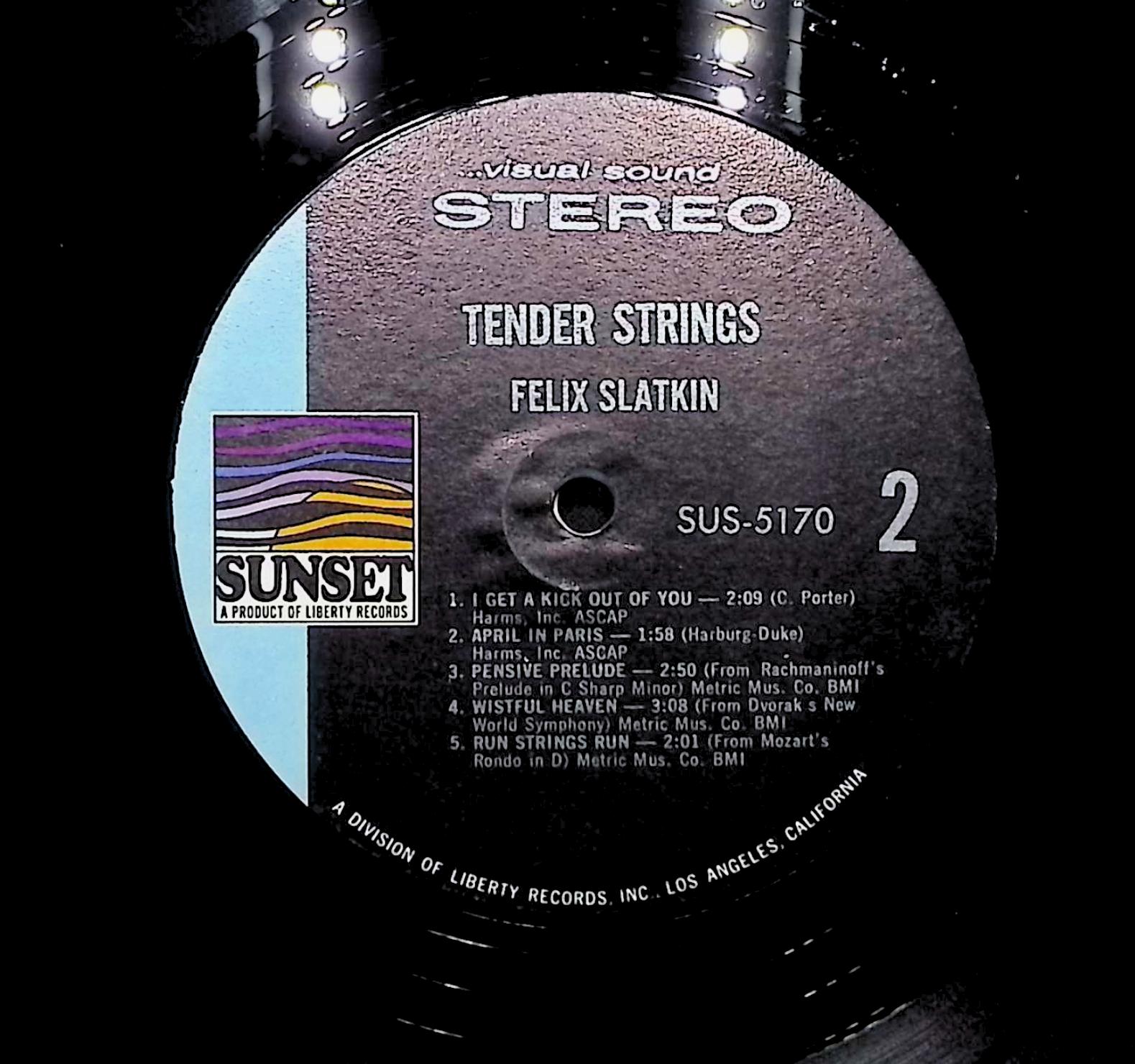 Felix Slatkin Tender Strings LP Jazz Side 1 & 2 — image 2