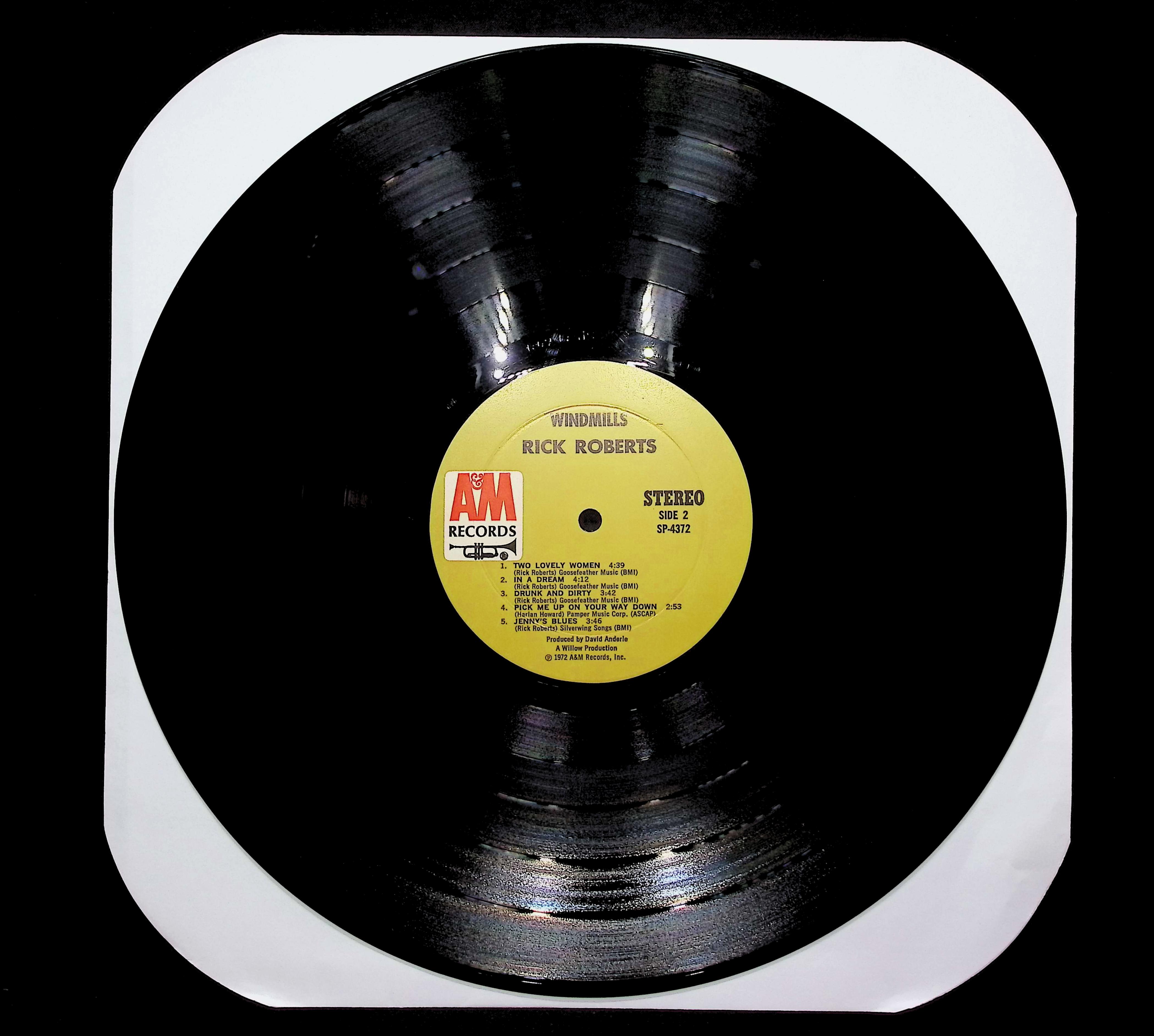 Rick Roberts Windmills 1973 LP Rock Side 1 & Side 2
