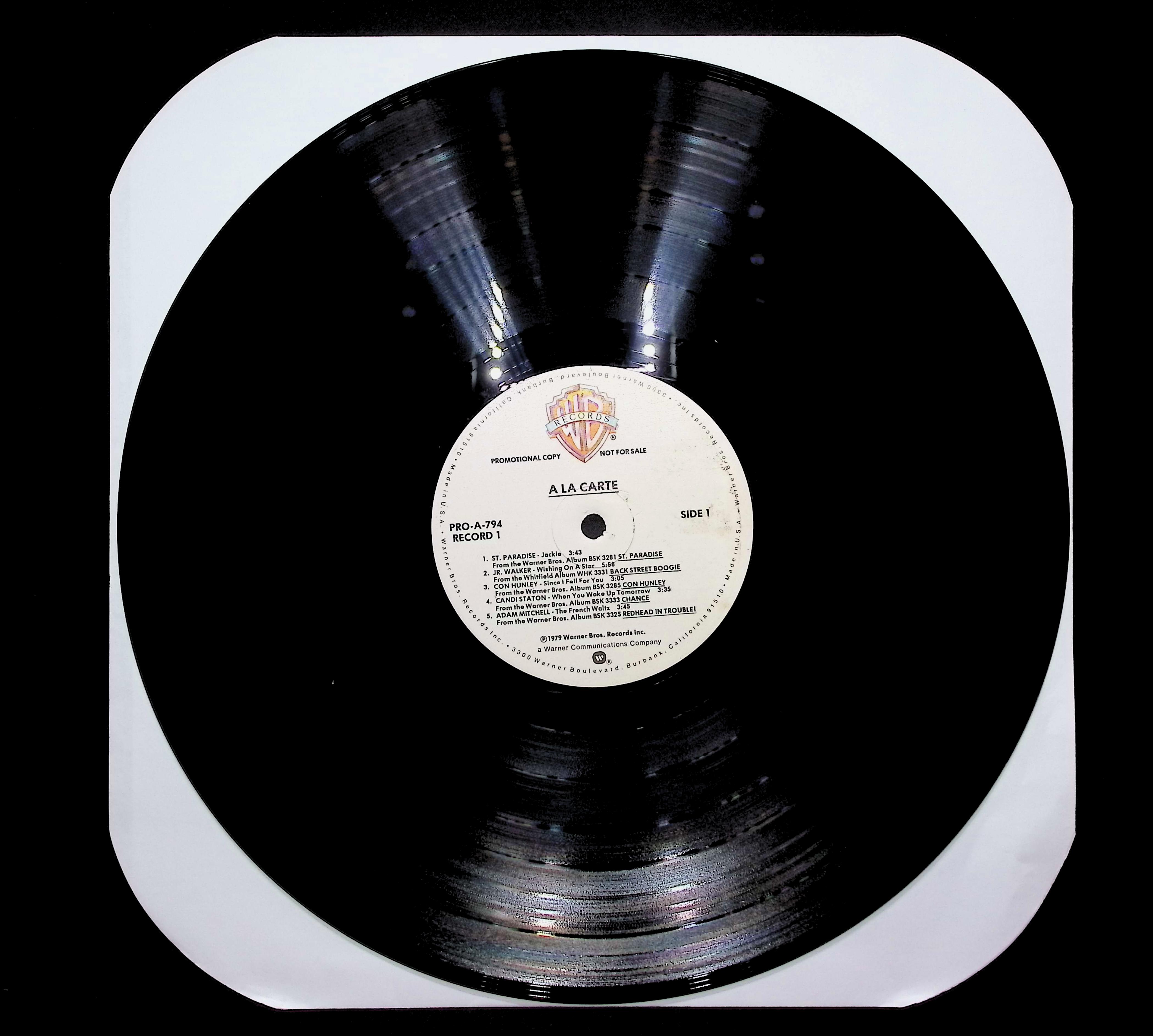 Various Artists A La Carte 1979 LP Rock Side 1 & 2