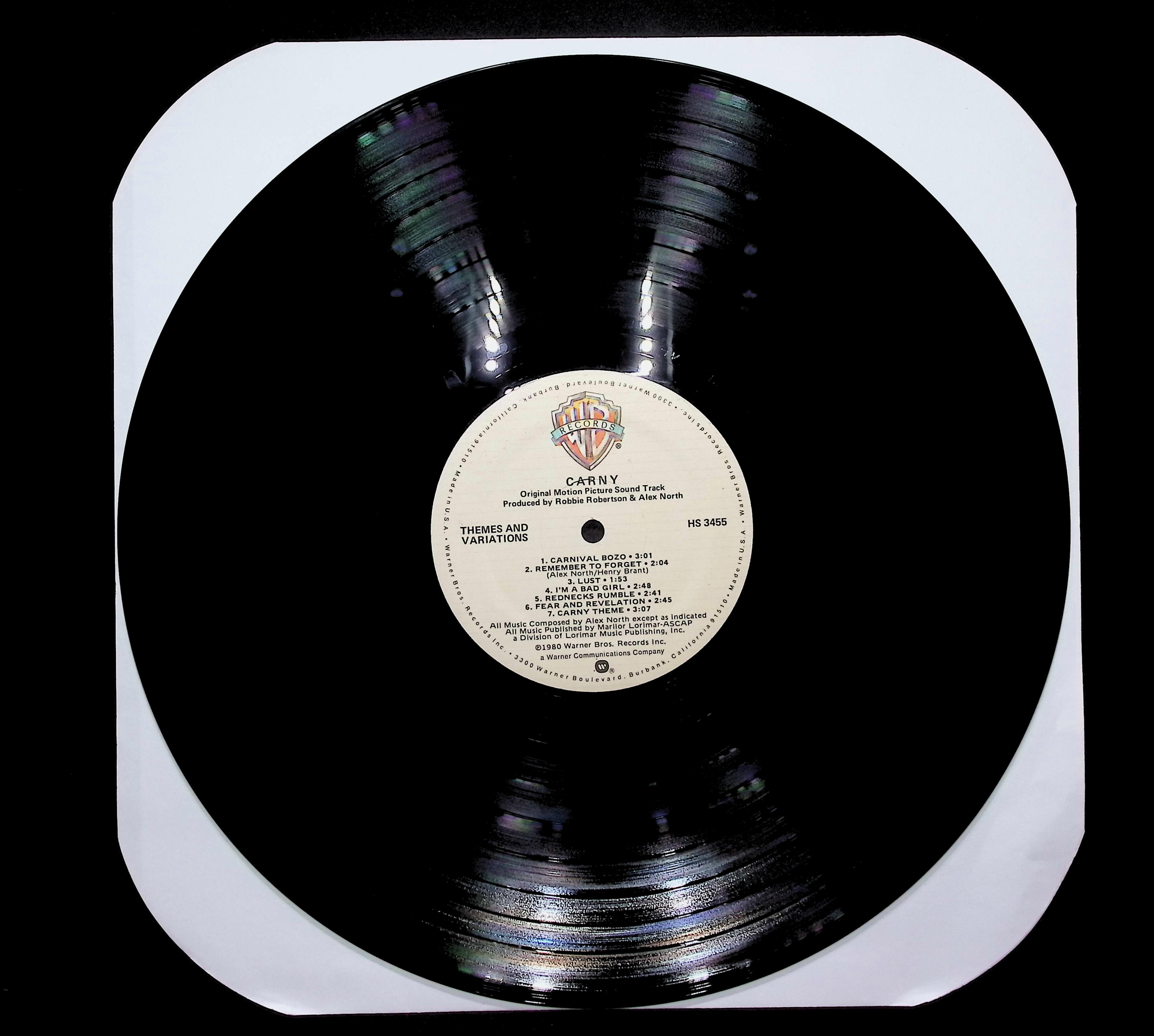 Various Artists Carny (Sound Track From The Motion Picture) 1980 LP Rock