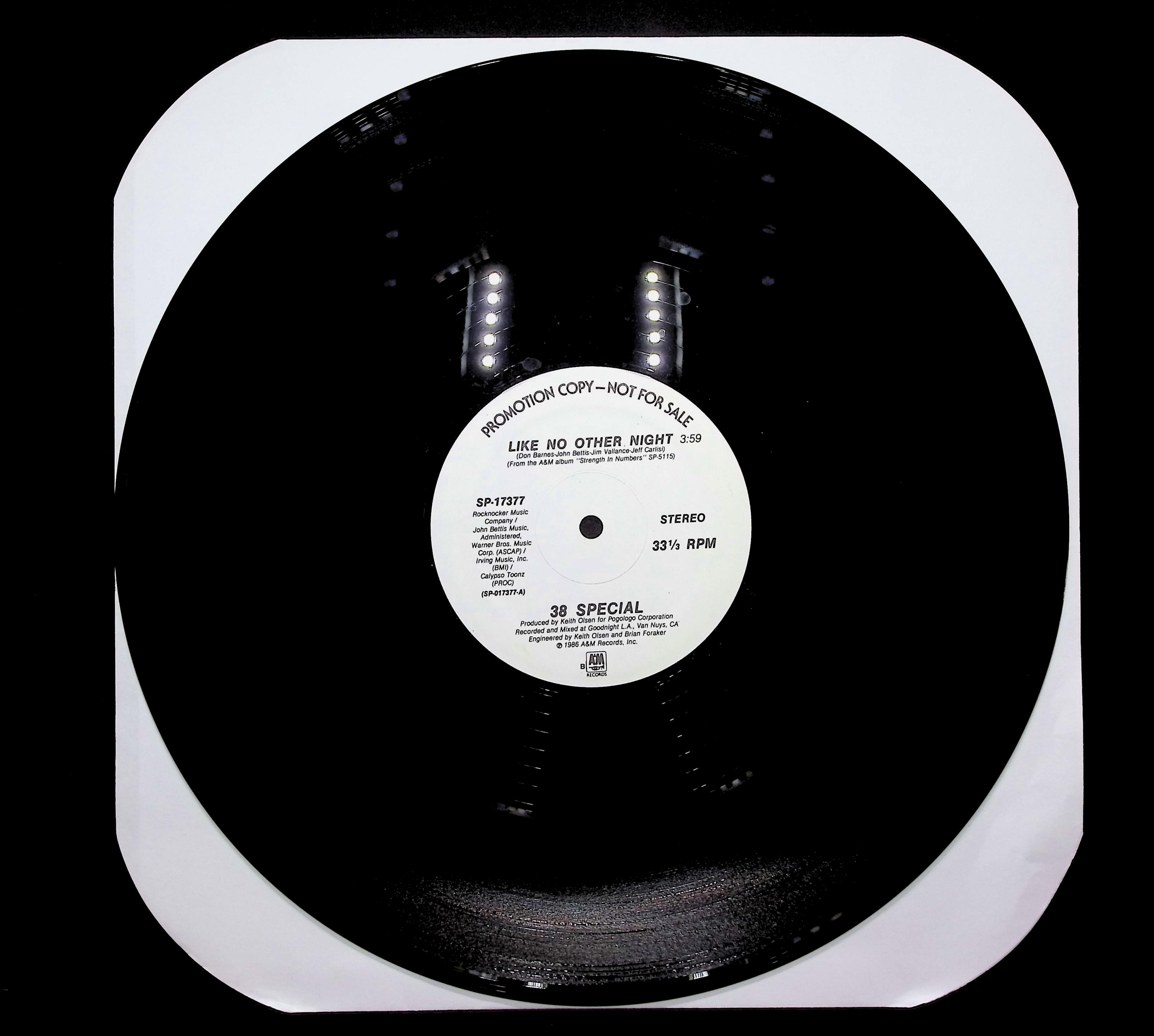 38 Special Like No Other Night 1986 LP Rock Side A & B