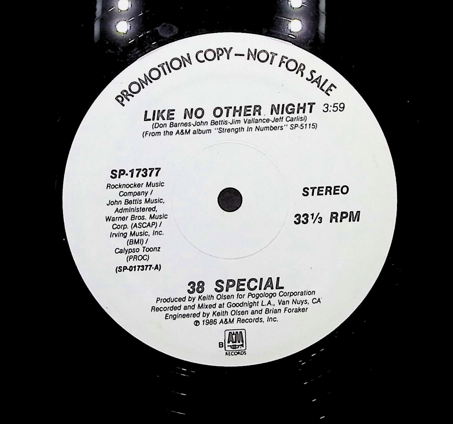 38 Special Like No Other Night 1986 LP Rock Side A & B  — image 2