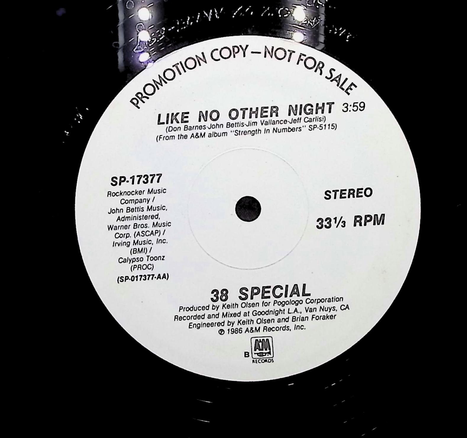38 Special Like No Other Night 1986 LP Rock Side A & B  — image 4