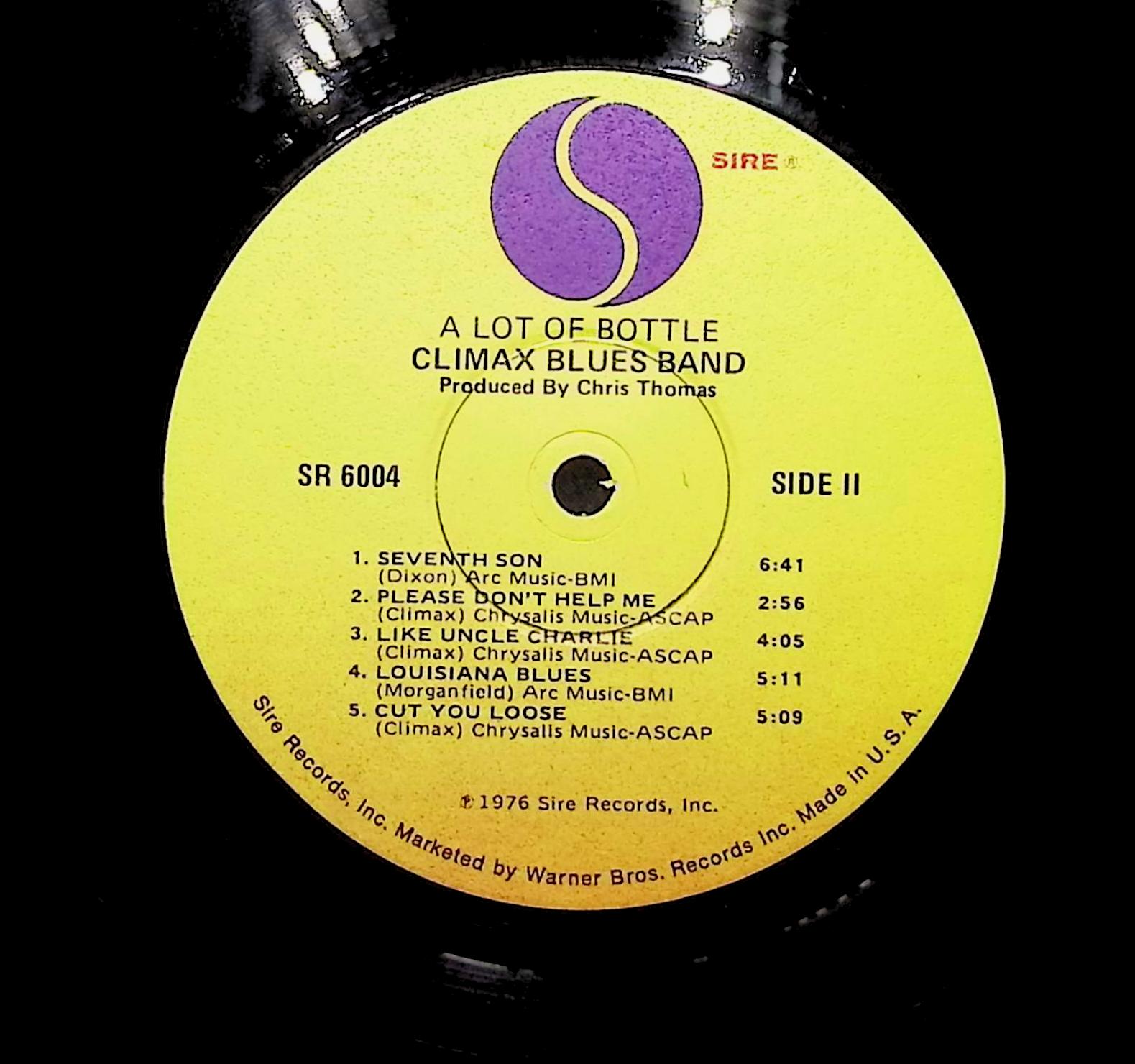 Climax Blues Band A Lot Of Bottle 1976 LP Rock Side I & II  — image 2