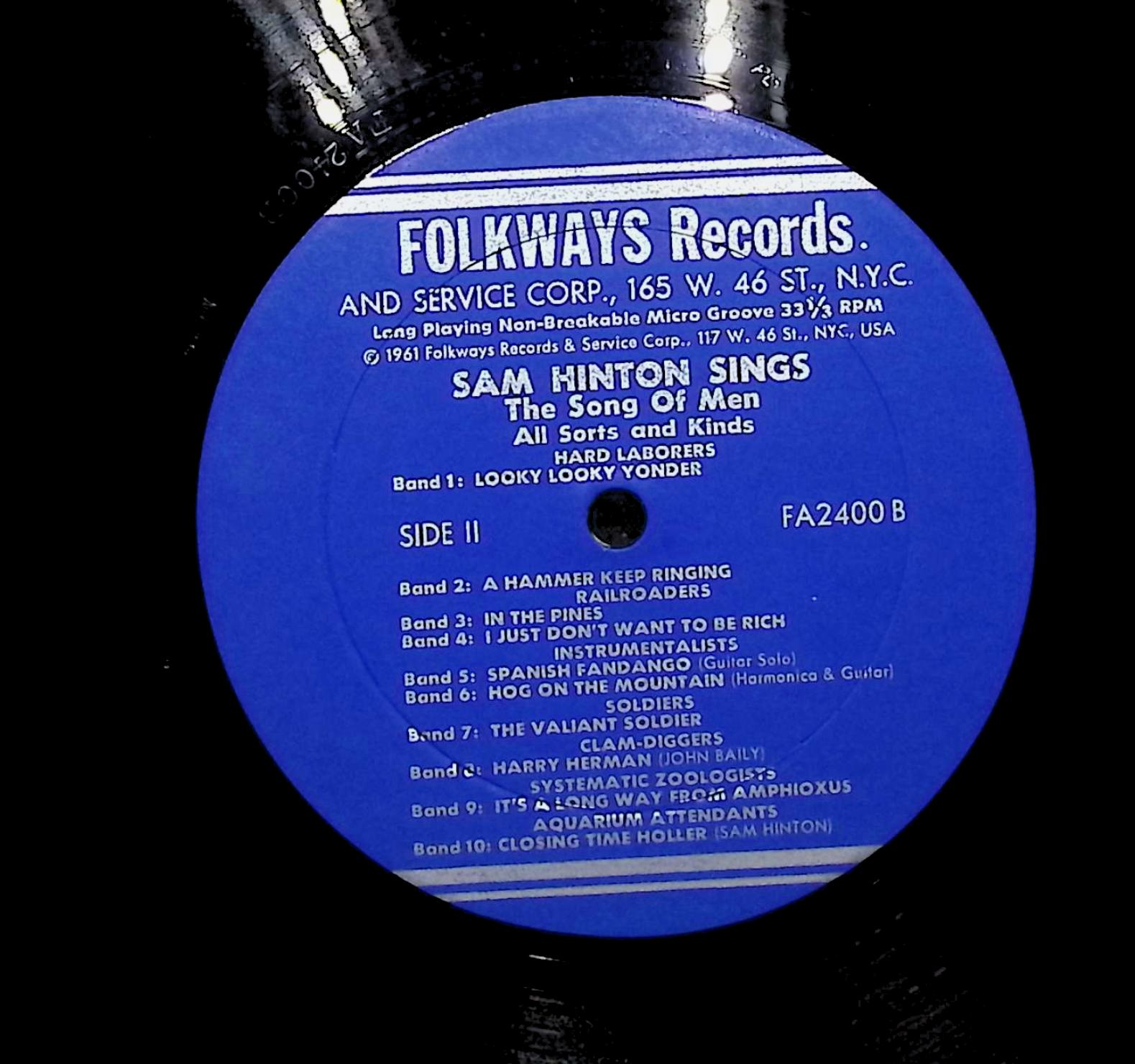 Sam Hinton Sings The Song Of Men 1961 LP Folk, World, & Country — image 4