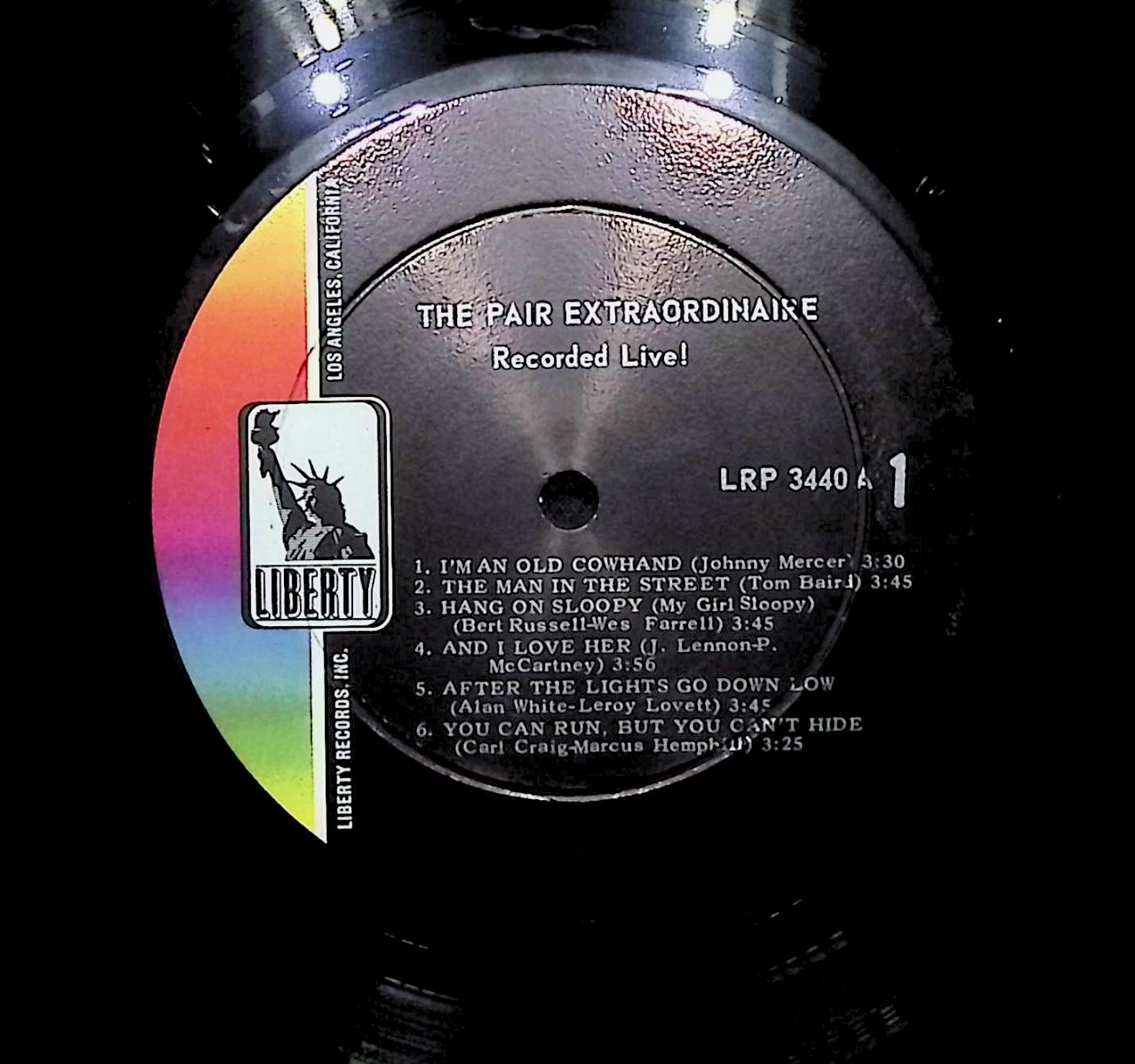 The Pair Extraordinaire 1966 LP Jazz  — image 4