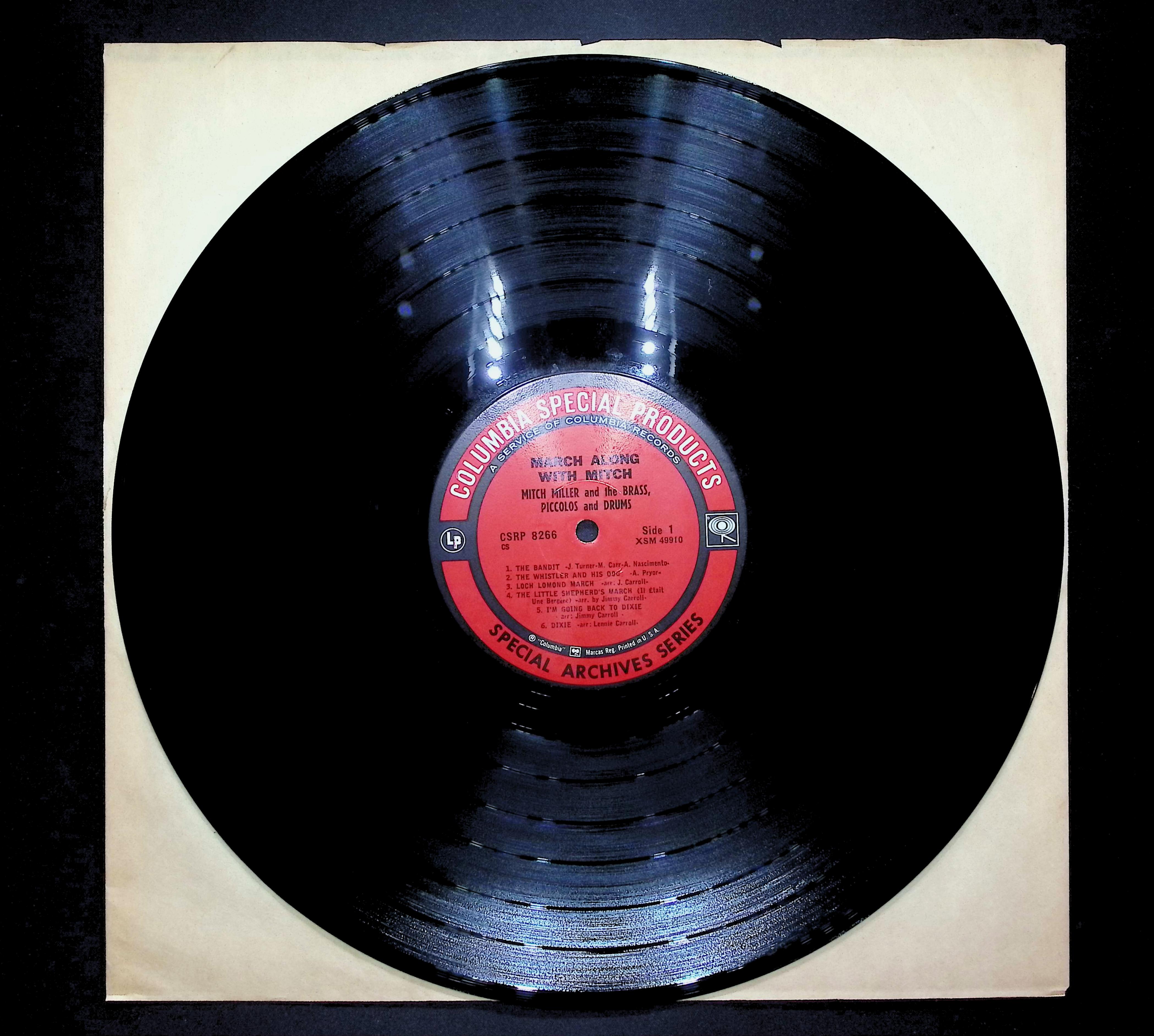 Mitch Miller and the Brass, Piccolos and Drums March Along with Mitch LP