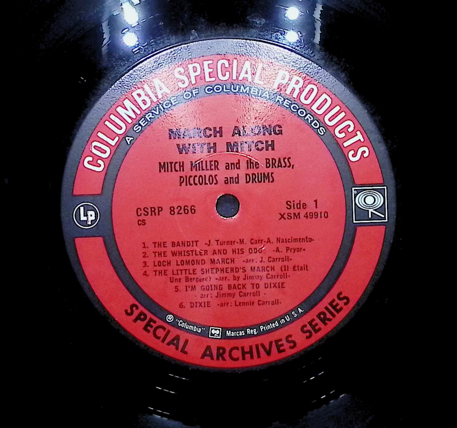 Mitch Miller and the Brass, Piccolos and Drums March Along with Mitch LP — image 2