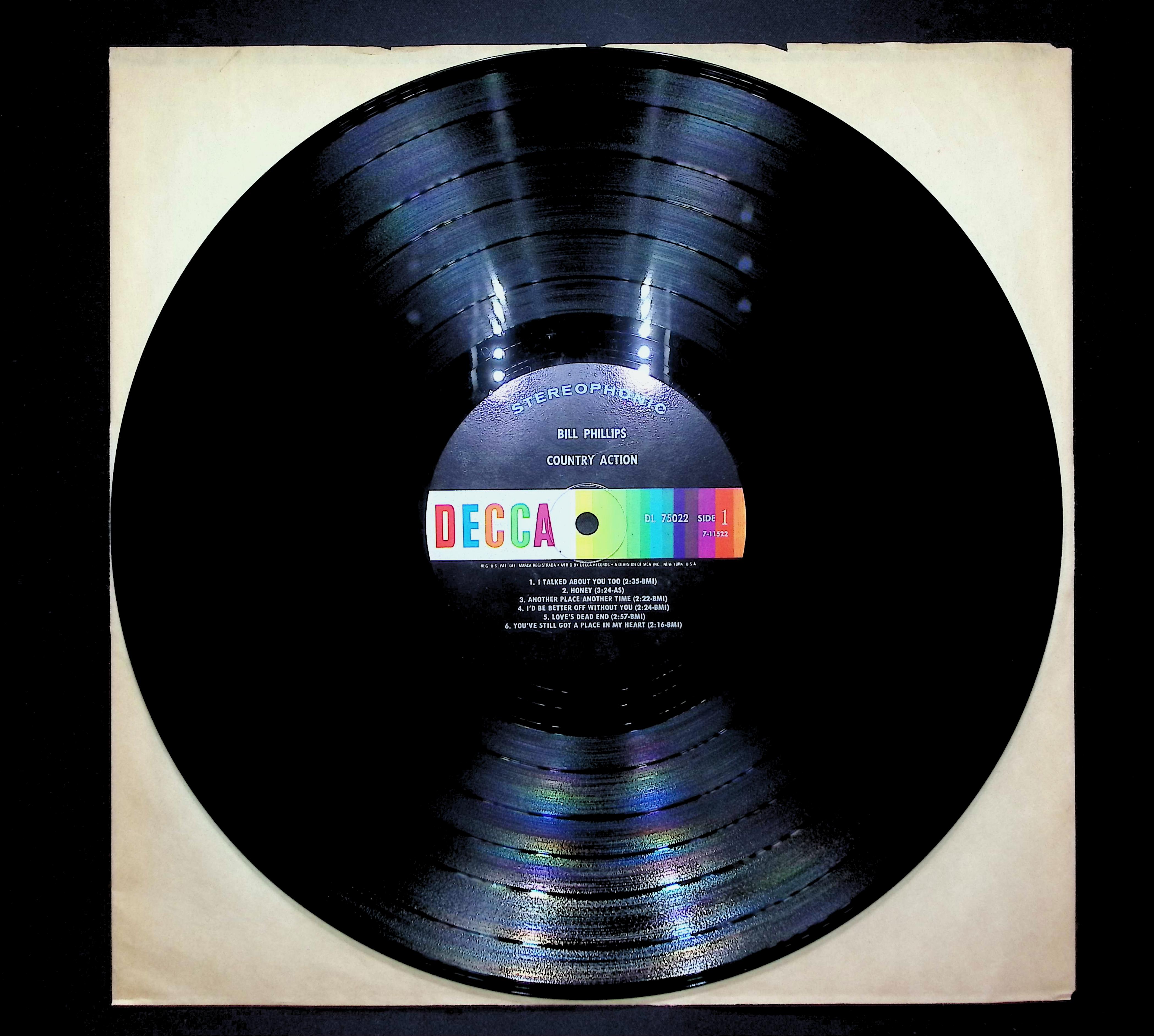 Bill Phillips Country Action LP Unknown Genre Side A & B  — image 3