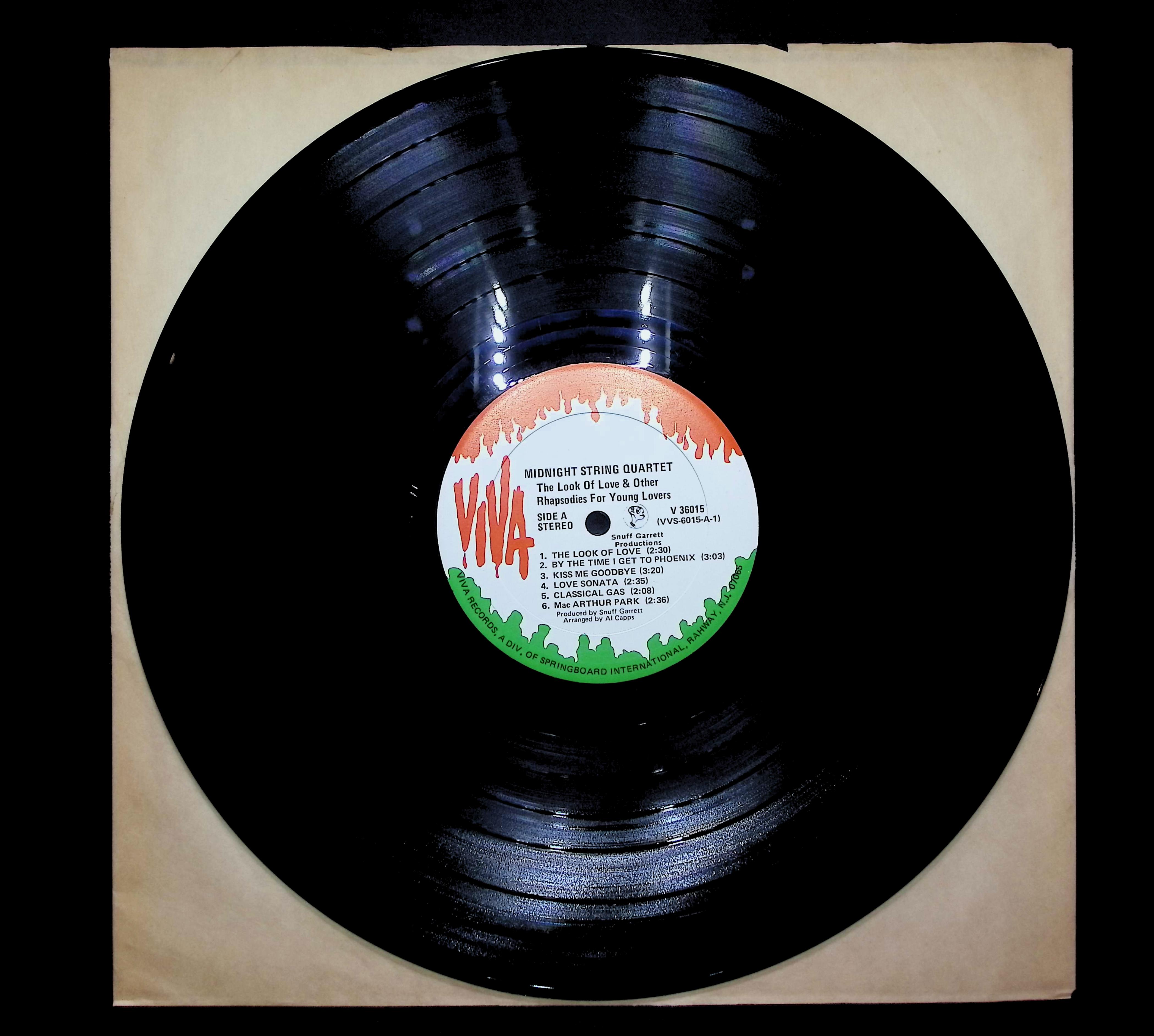 Midnight String Quartet The Look Of Love & Other Rhapsodies For Young Lovers LP — image 3