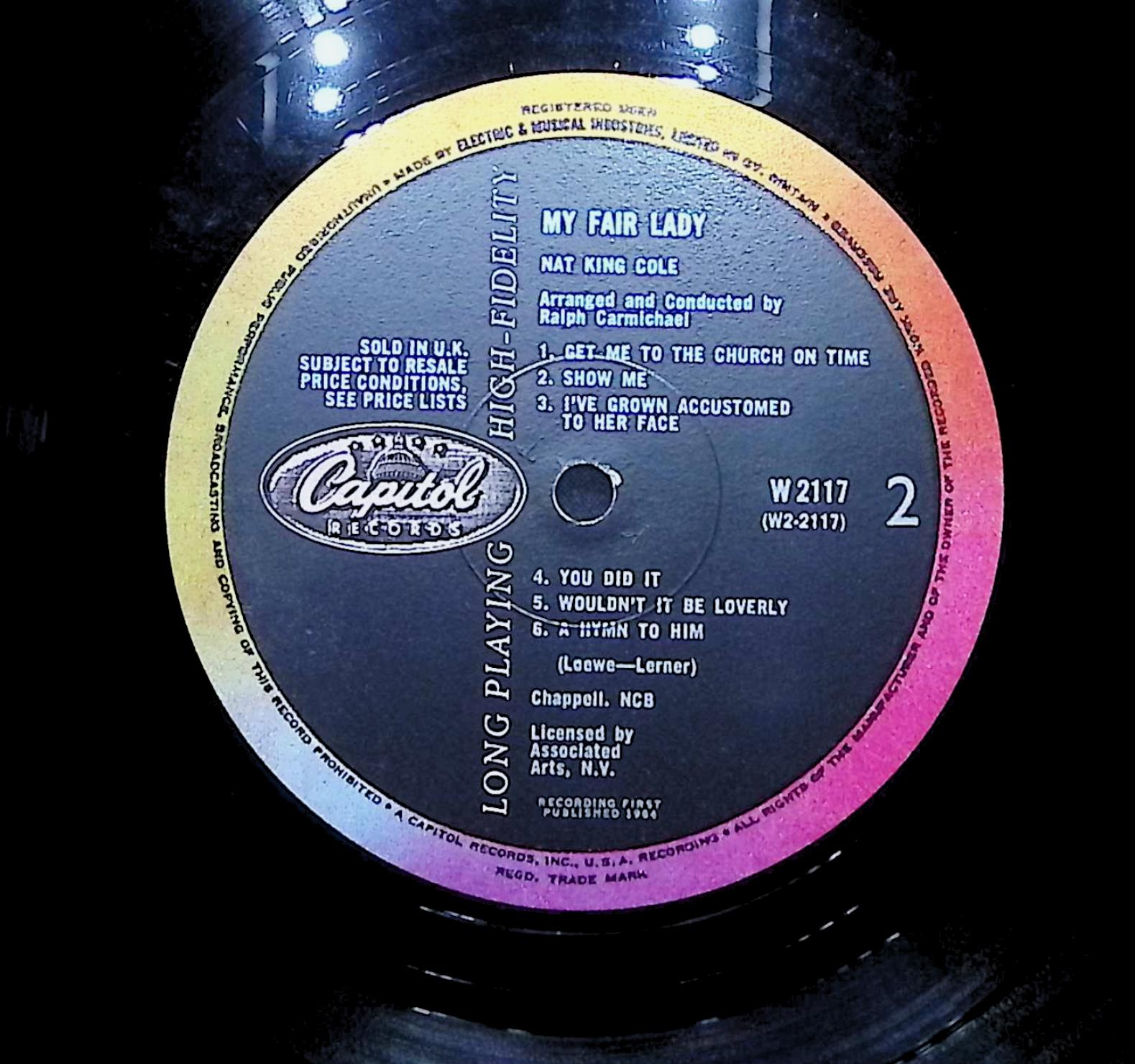 Nat King Cole Sings My Fair Lady 1964 LP Pop Sides 1 & 2  — image 2