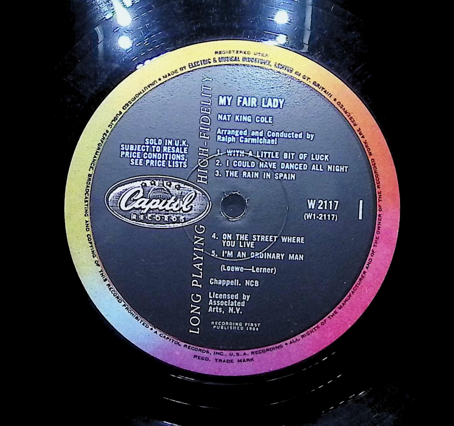 Nat King Cole Sings My Fair Lady 1964 LP Pop Sides 1 & 2  — image 4