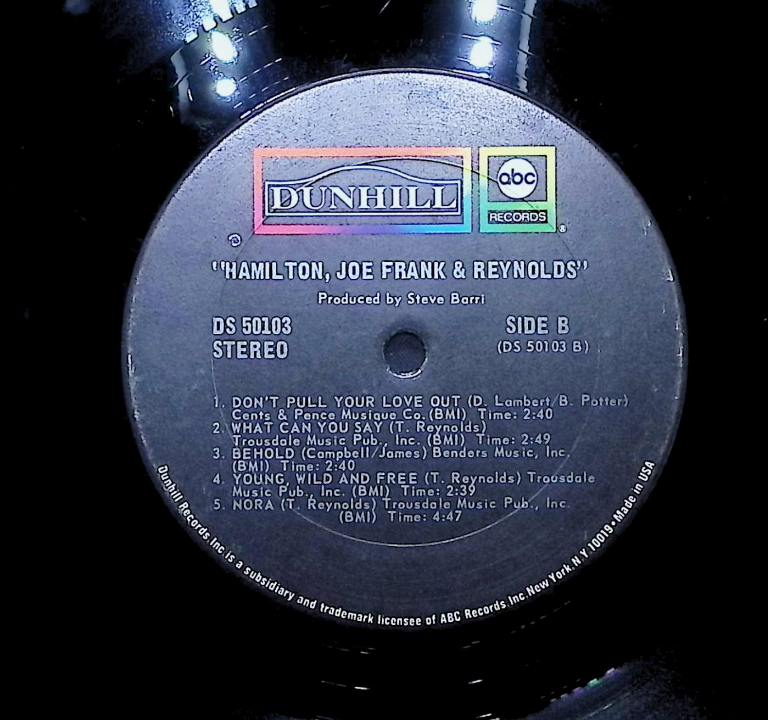 Hamilton, Joe Frank & Reynolds 1971 LP Rock — image 2