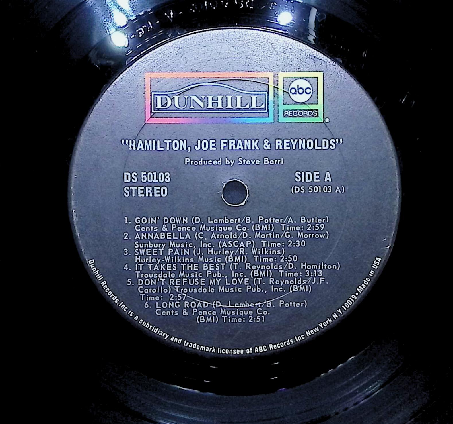 Hamilton, Joe Frank & Reynolds 1971 LP Rock — image 4