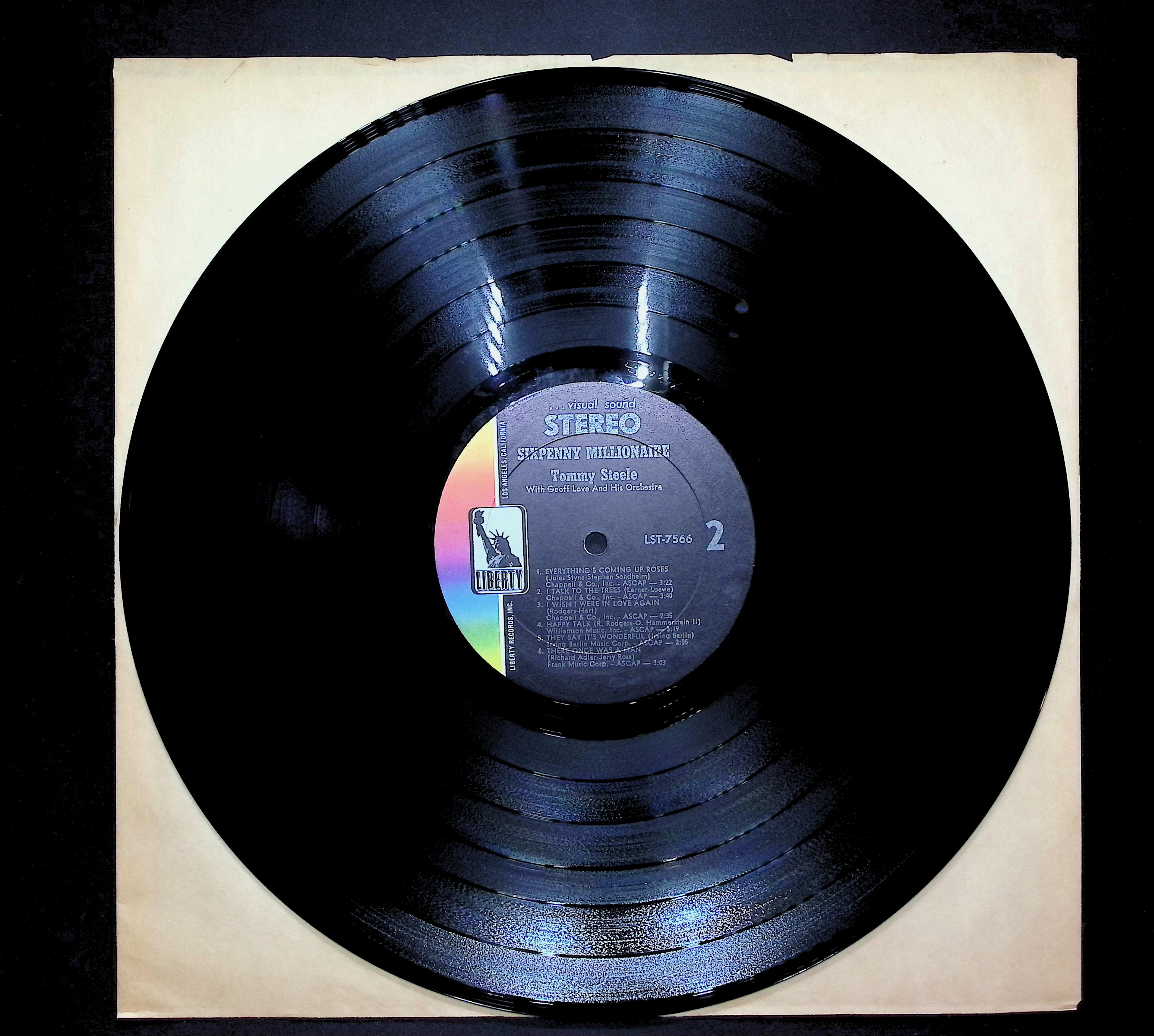 Tommy Steele Sixpenny Millionaire 1968 LP Stage & Screen