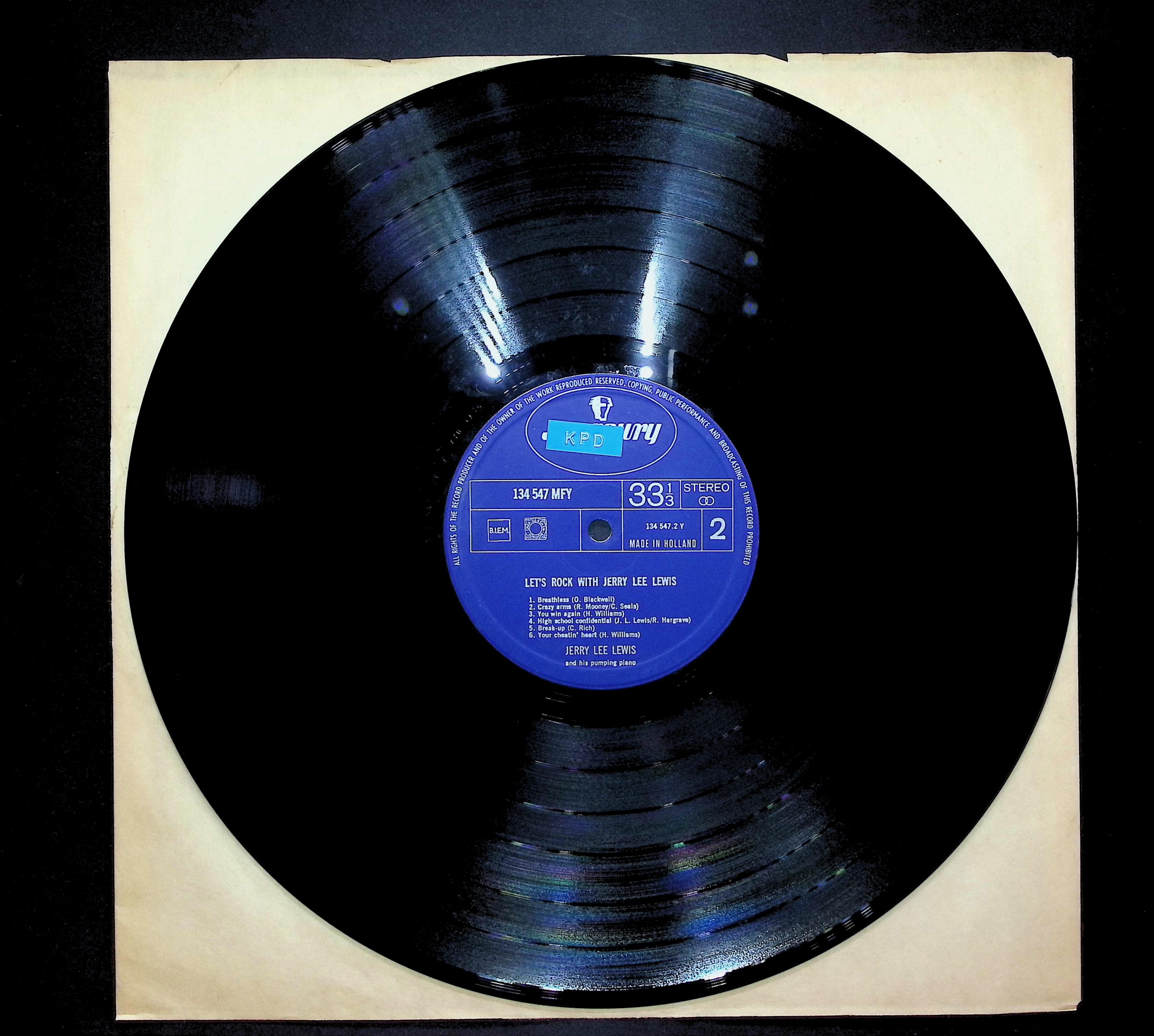Let's Rock With Jerry Lee Lewis 1968 LP Rock