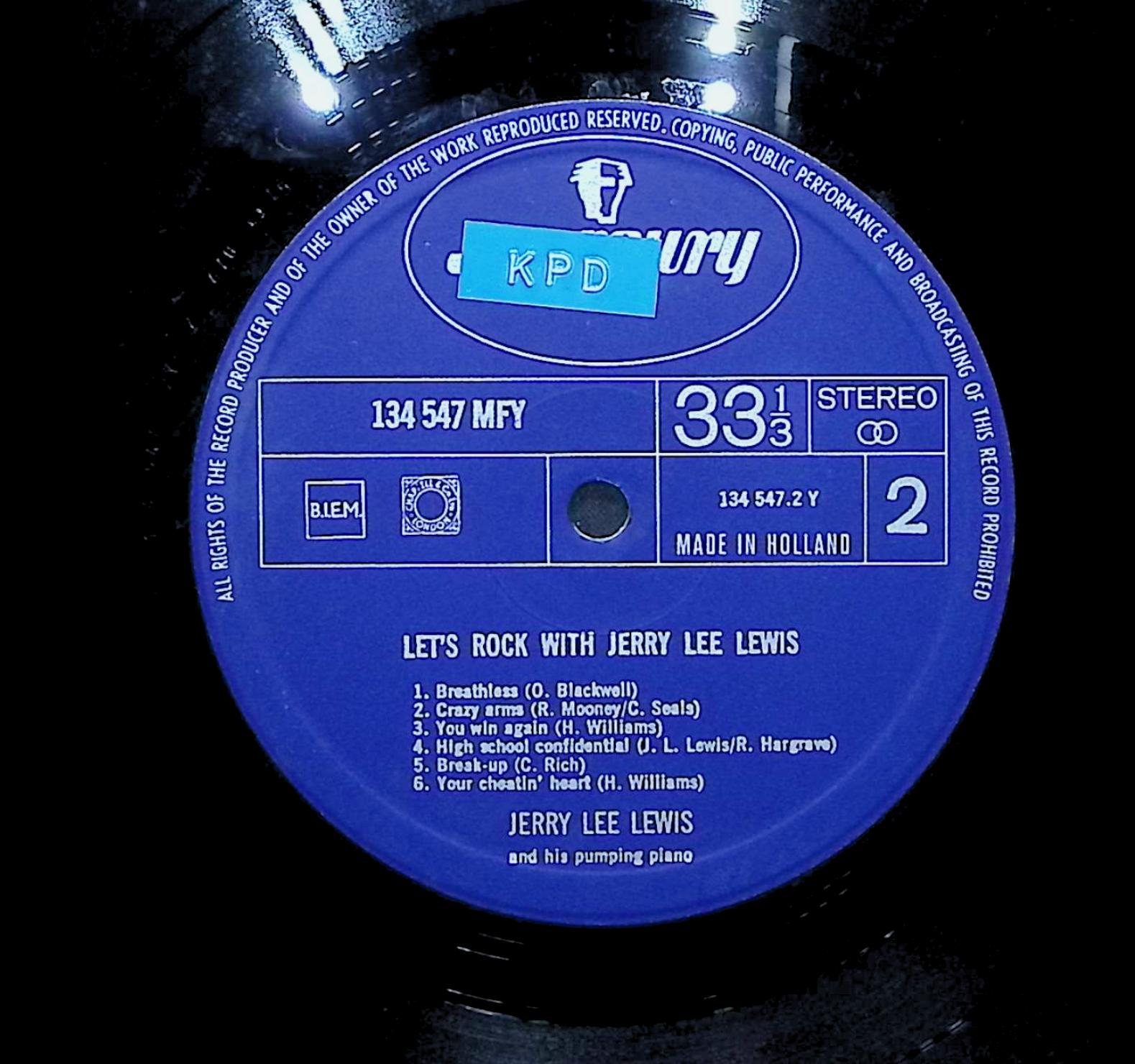 Let's Rock With Jerry Lee Lewis 1968 LP Rock  — image 2