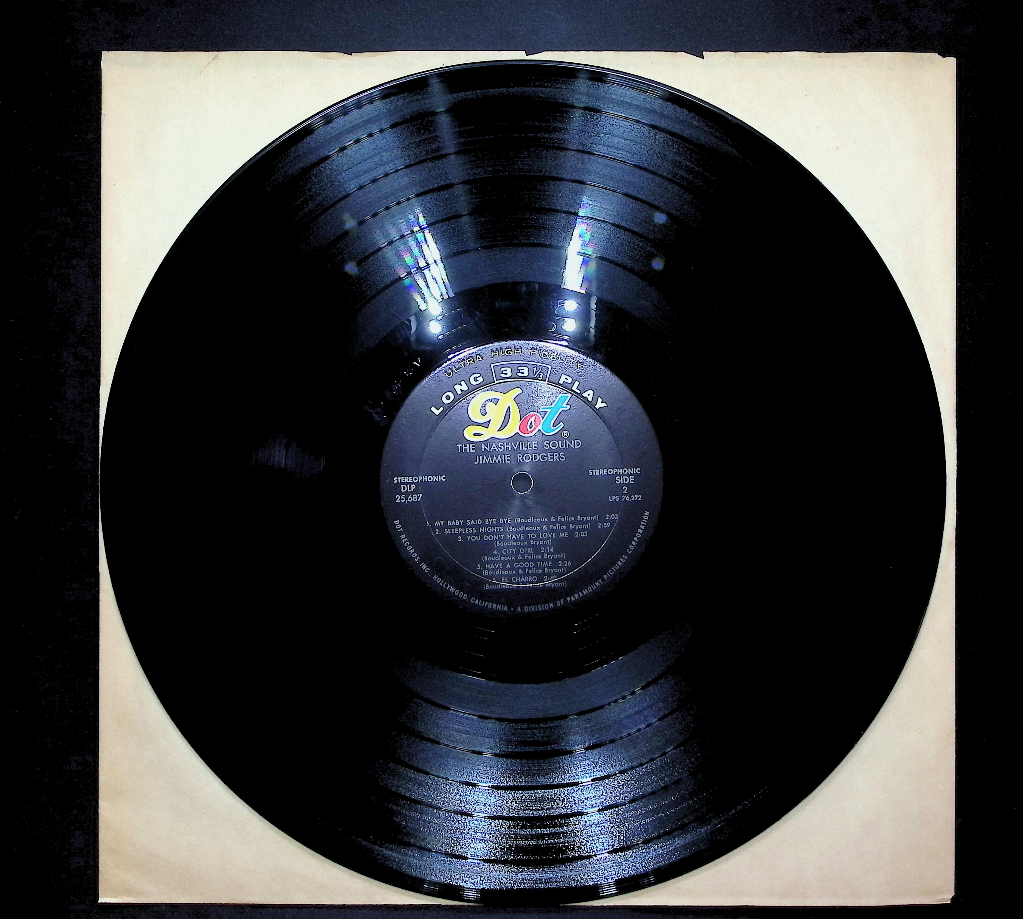Jimmie Rodgers The Nashville Sound 1966 LP Rock