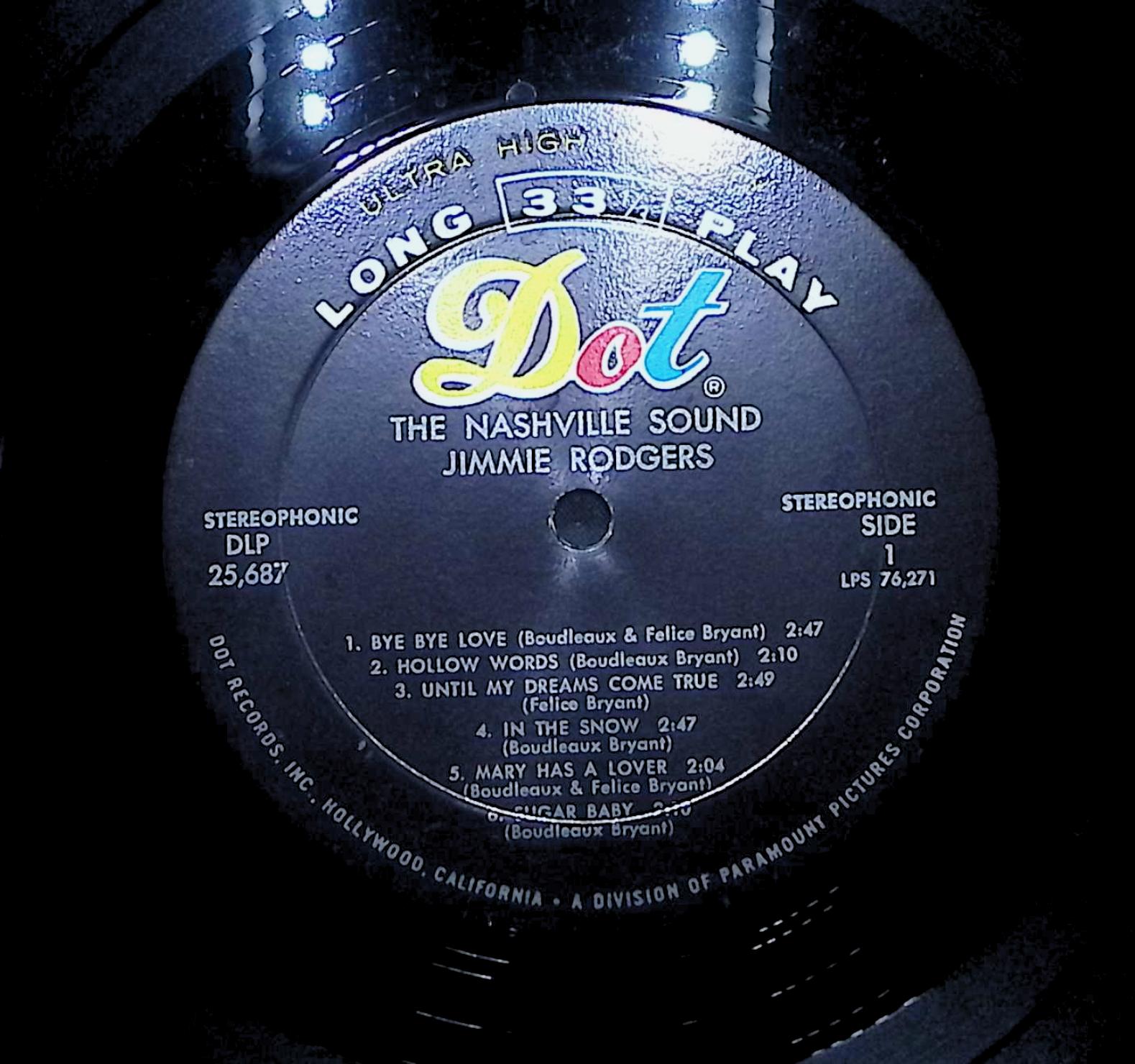 Jimmie Rodgers The Nashville Sound 1966 LP Rock  — image 4