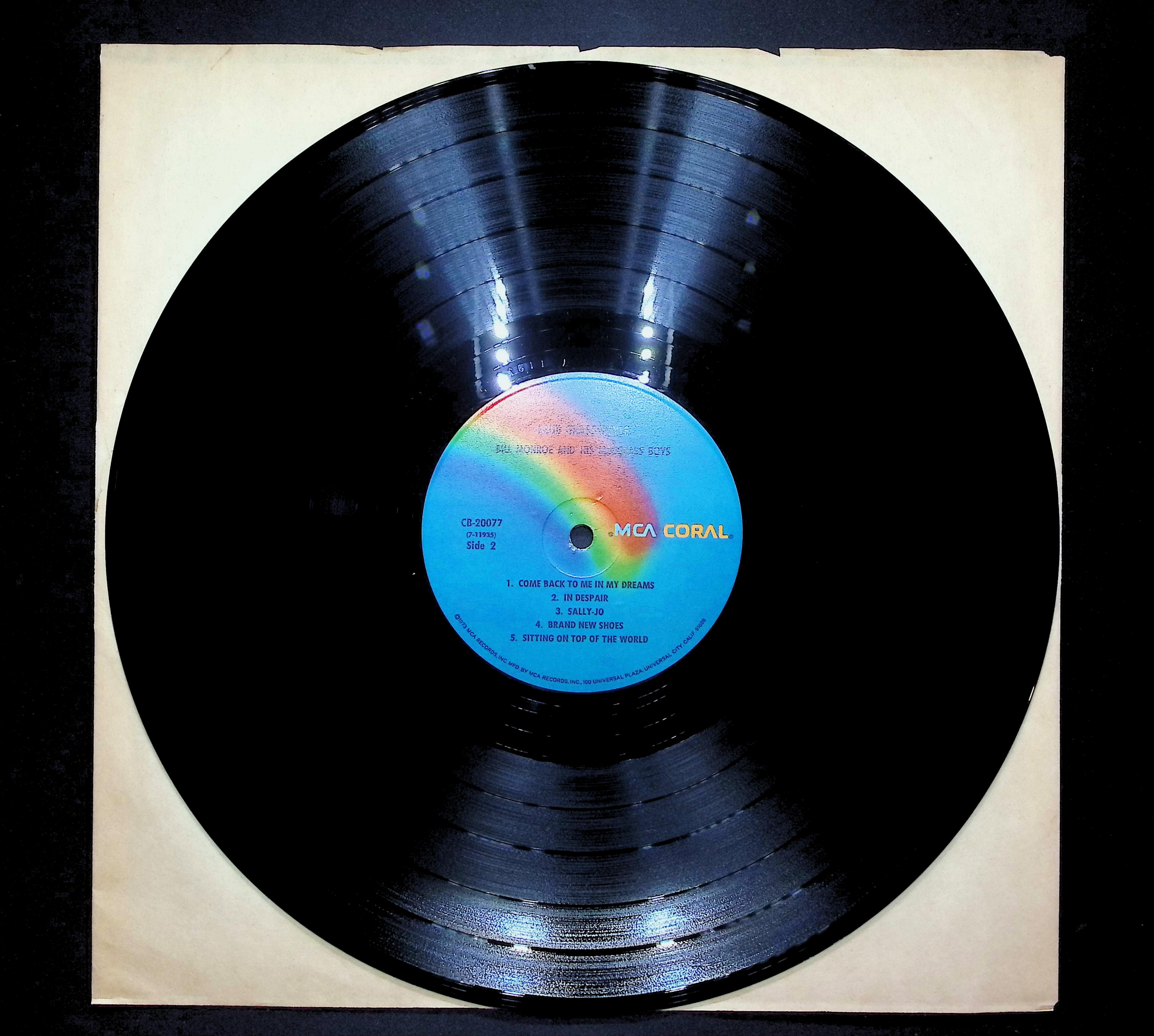 Bill Monroe & His Blue Grass Boys Blue Grass Style 1979 LP Folk, World, & Countr — image 3