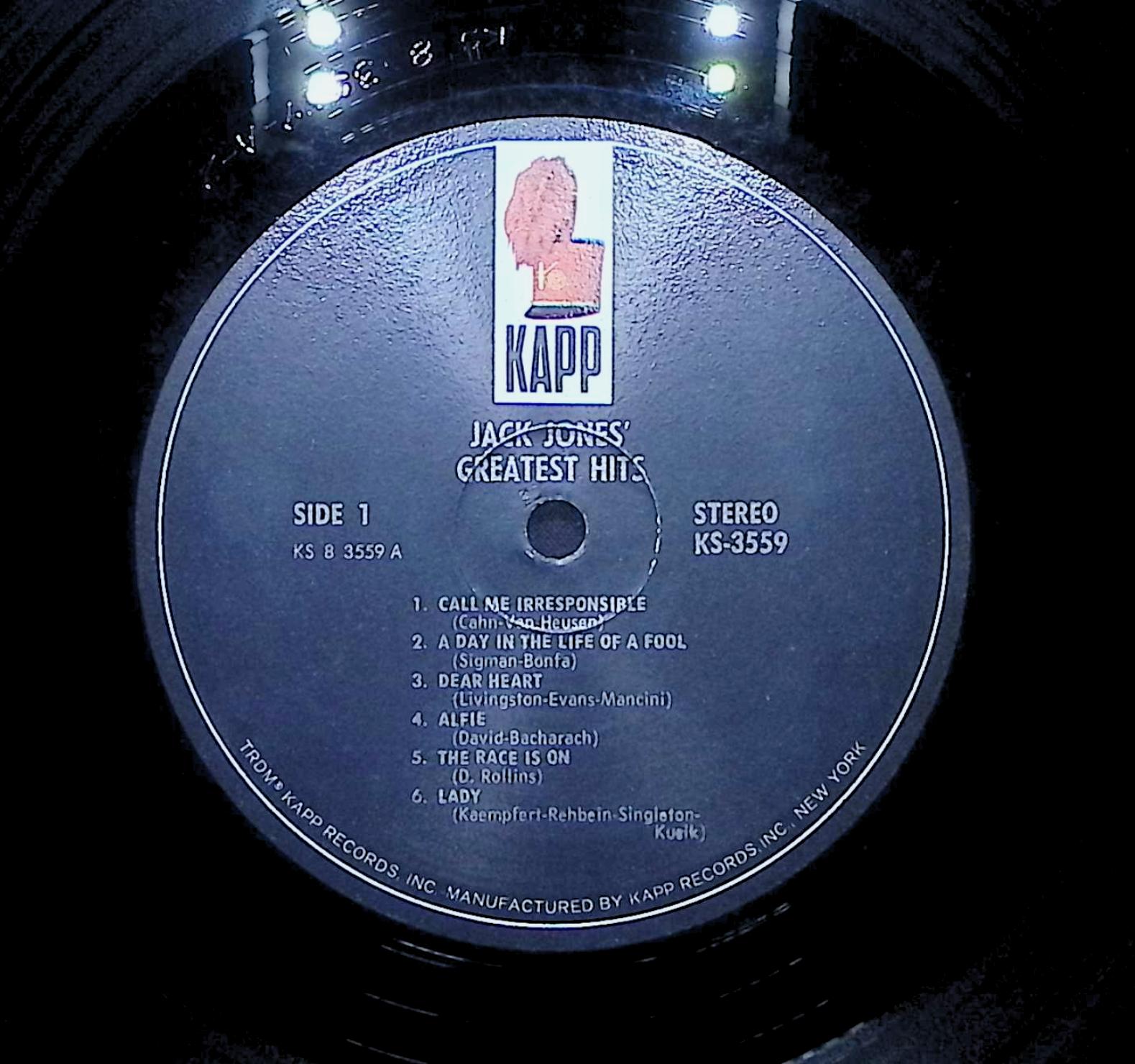 Jack Jones' Greatest Hits 1968 LP Jazz — image 4