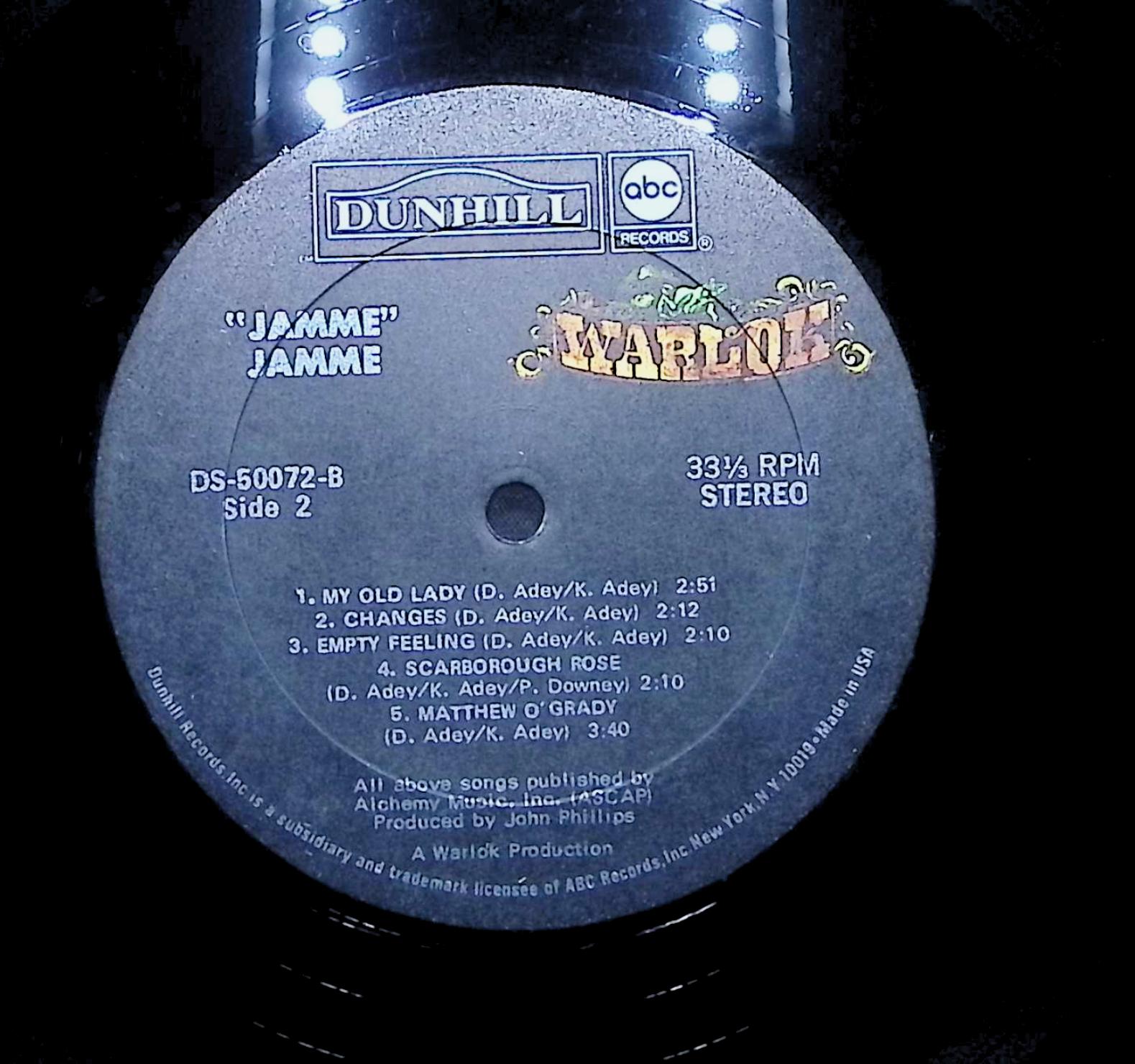 Jamme Jamme 1970 LP Rock — image 2