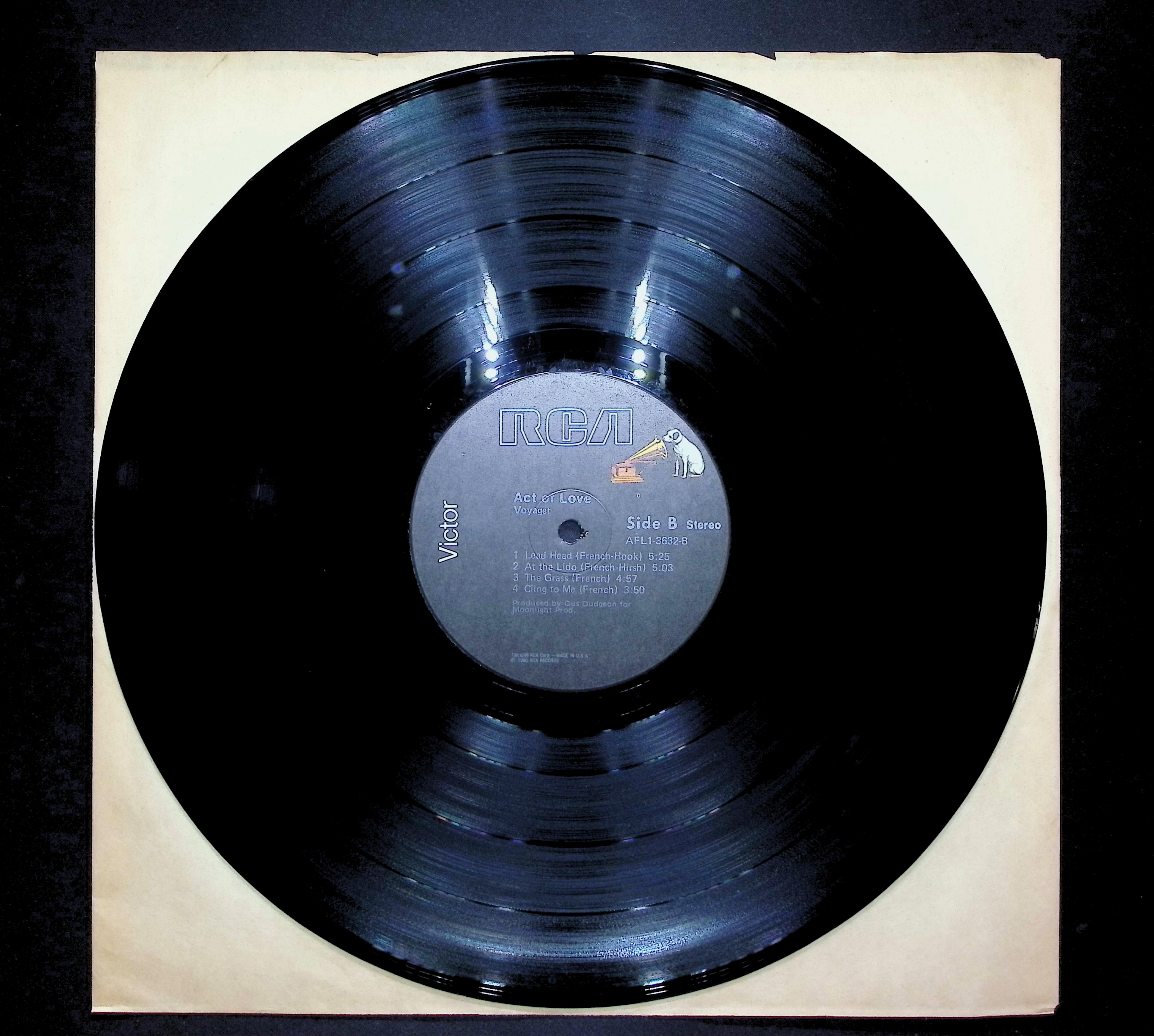 Voyager Act Of Love 1980 LP Rock Side A & B  — image 3