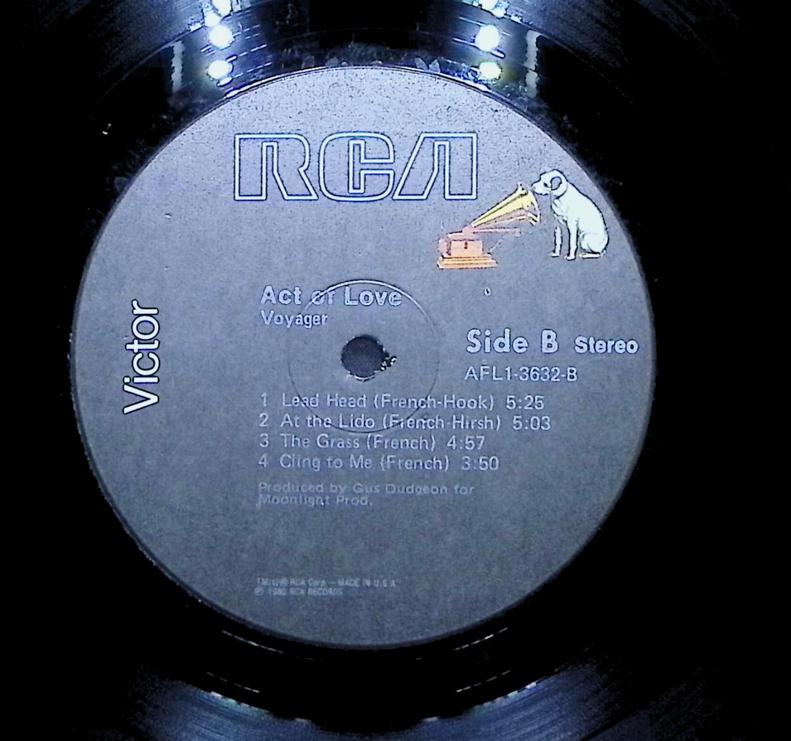 Voyager Act Of Love 1980 LP Rock Side A & B  — image 4