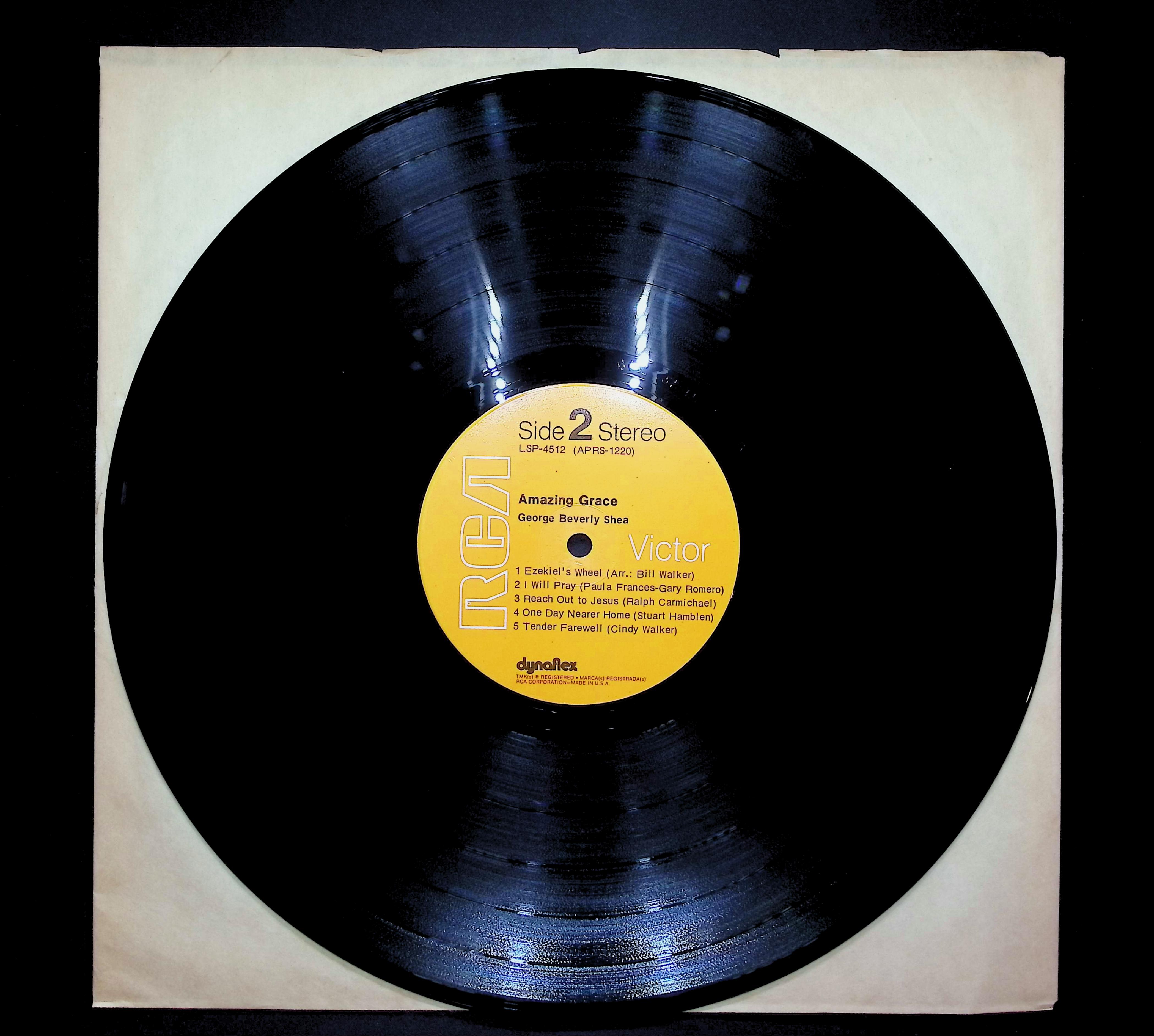 George Beverly Shea Amazing Grace 1971 LP Folk, World, & Country