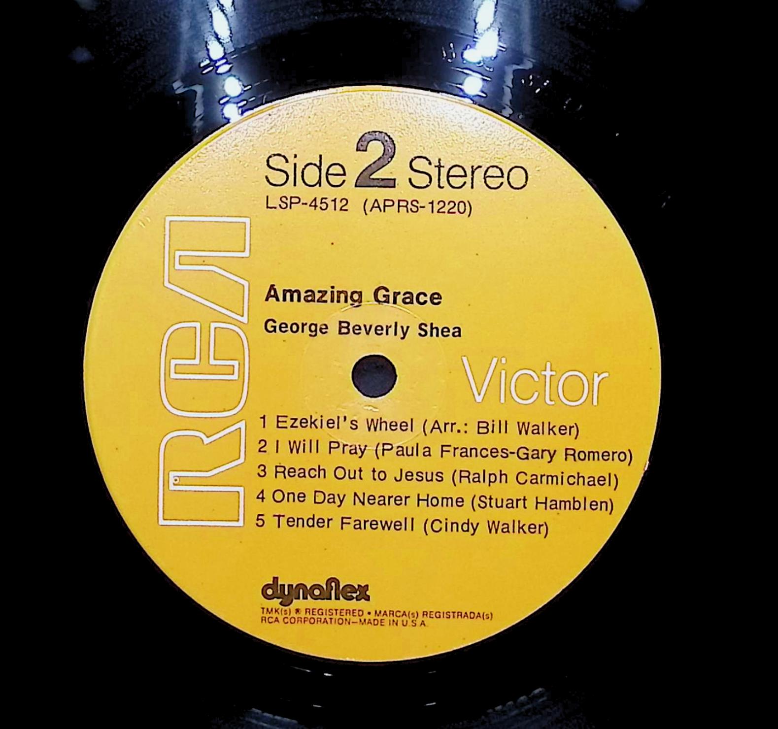 George Beverly Shea Amazing Grace 1971 LP Folk, World, & Country  — image 2