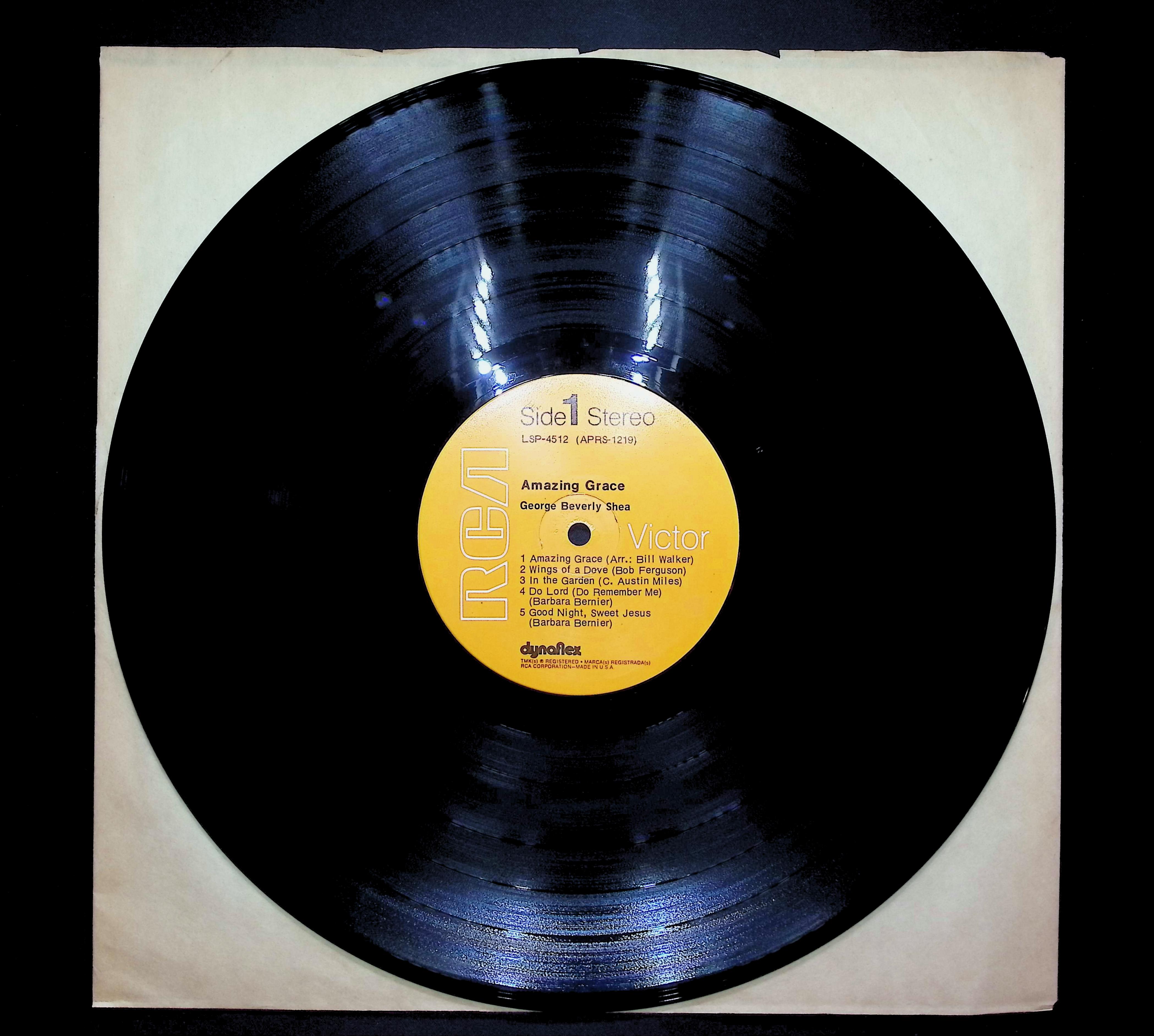George Beverly Shea Amazing Grace 1971 LP Folk, World, & Country  — image 3
