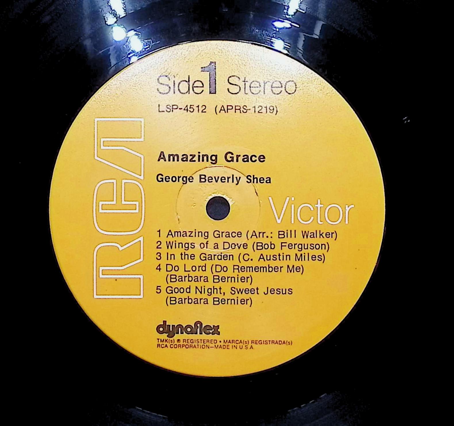 George Beverly Shea Amazing Grace 1971 LP Folk, World, & Country  — image 4
