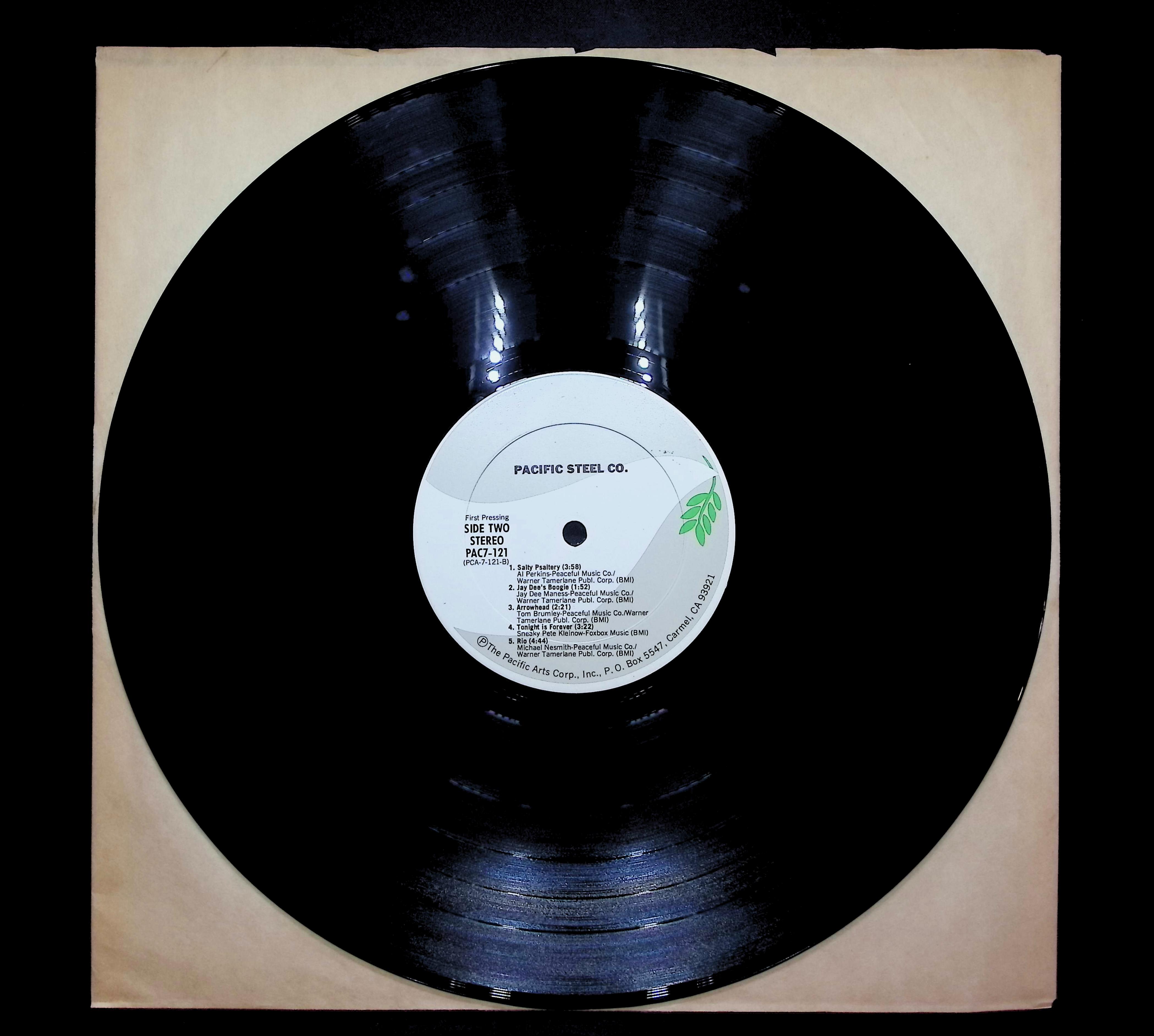 Pacific Steel Company 1978 LP Folk, World, & Country