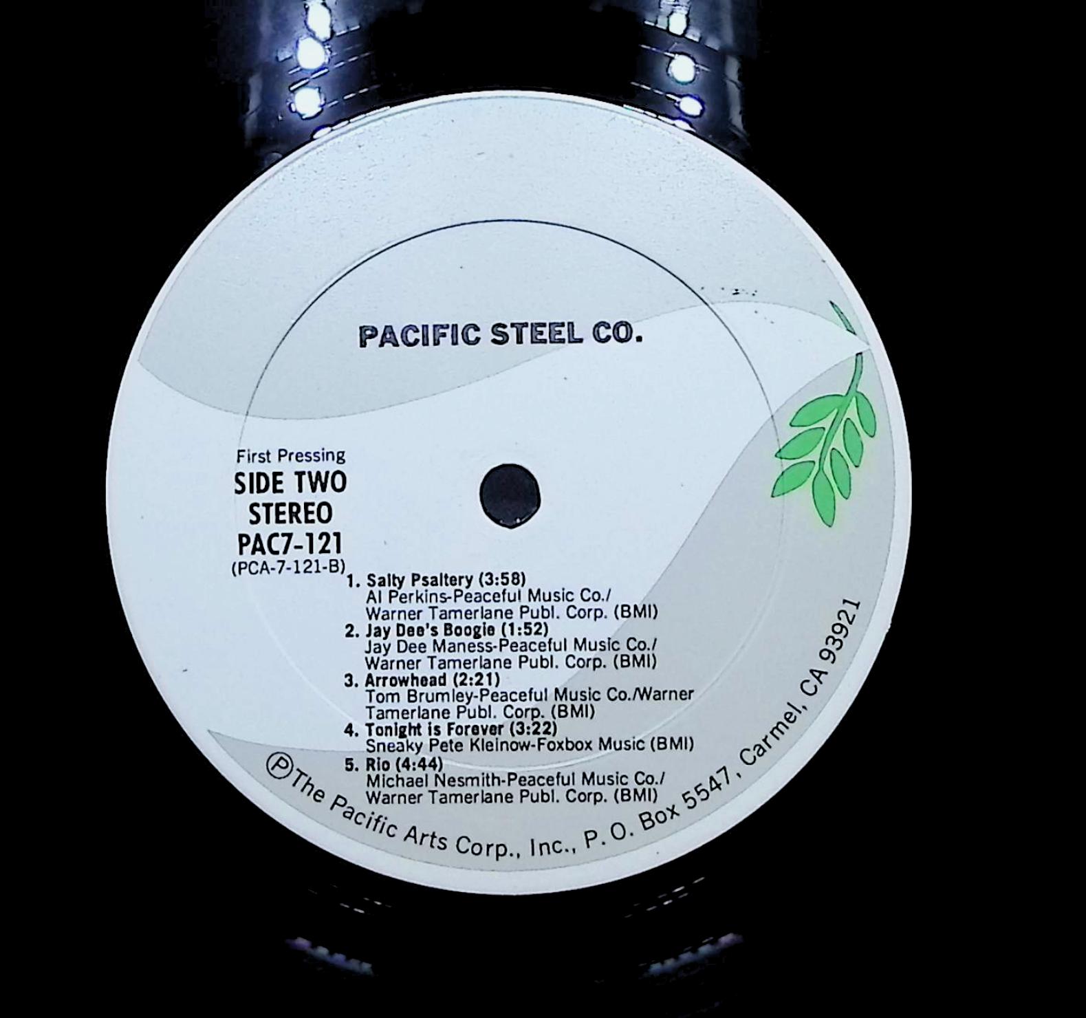 Pacific Steel Company 1978 LP Folk, World, & Country  — image 2