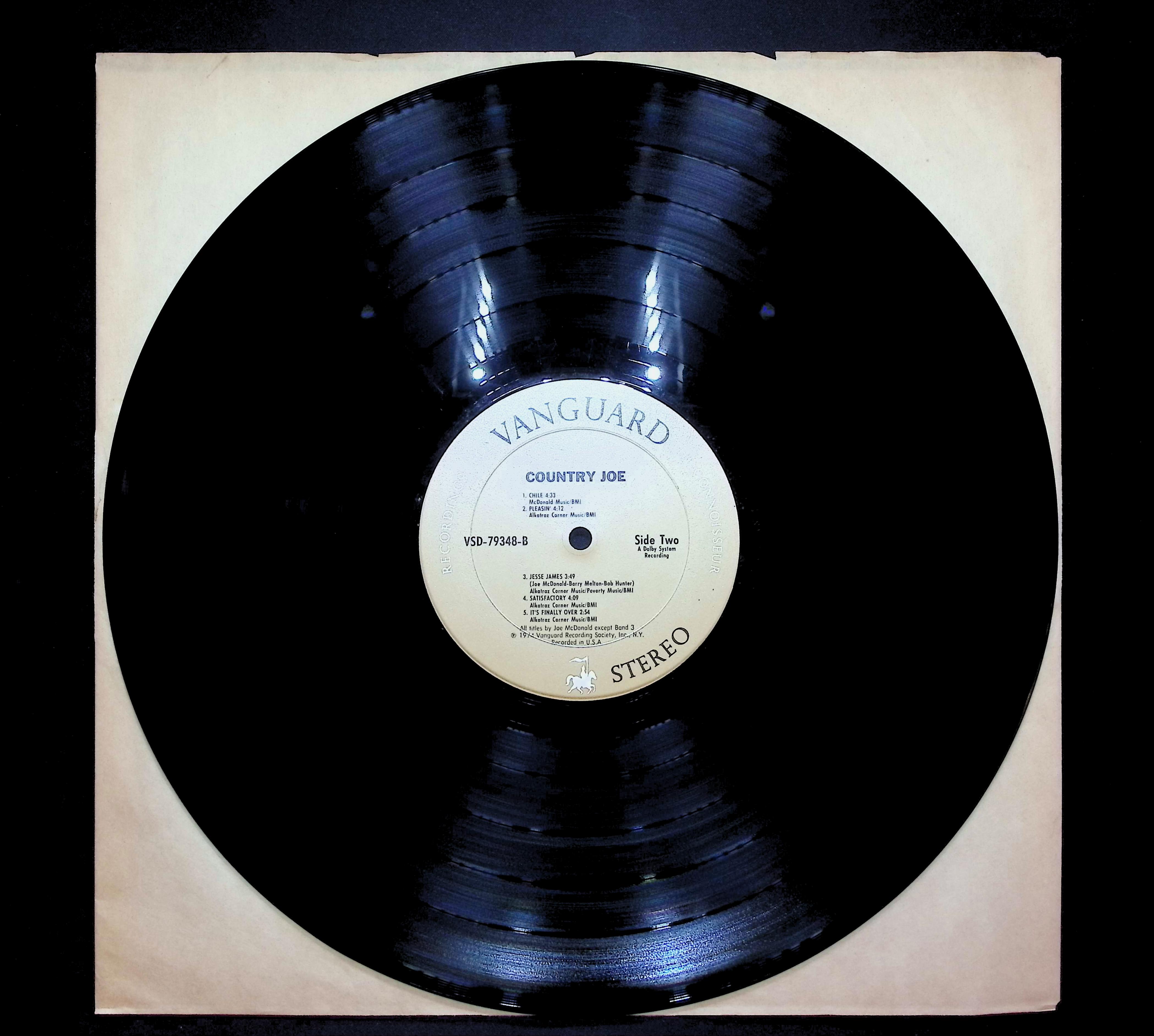 Country Joe 1974 LP Rock Side One & Two