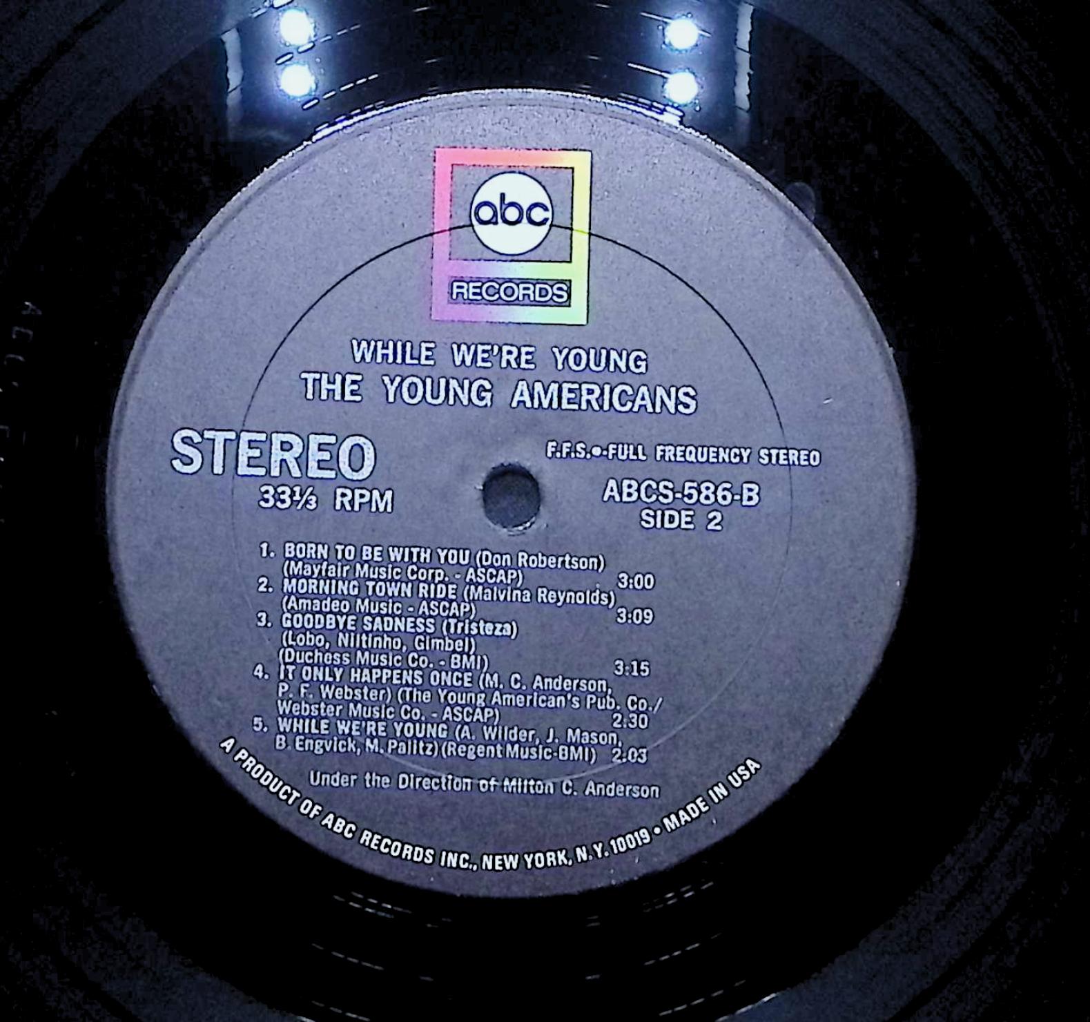 The Young Americans While We're Young 1967 LP Pop Side 1 & 2  — image 2