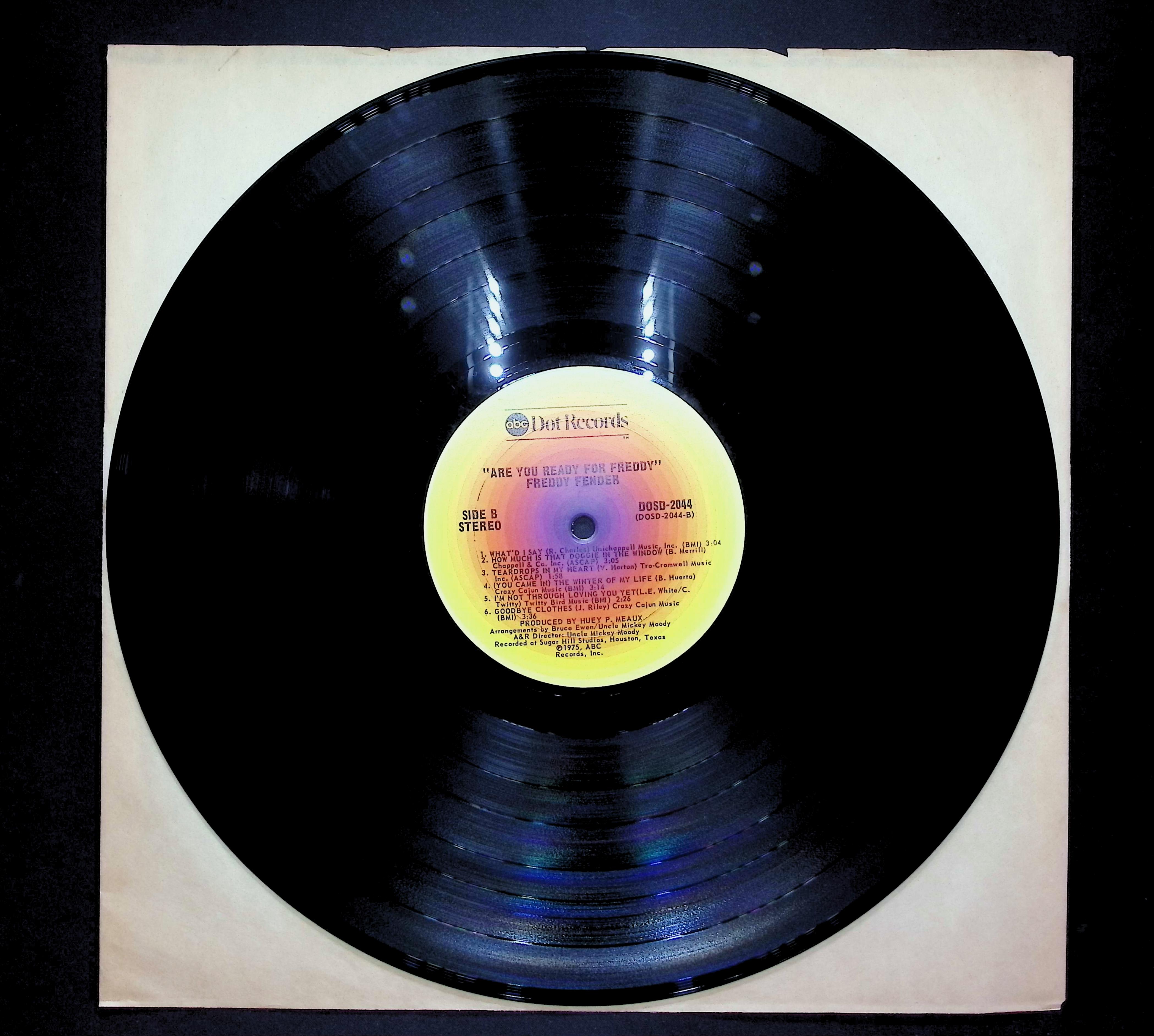 Freddy Fender Are You Ready For Freddy 1975 LP Rock Side A & B