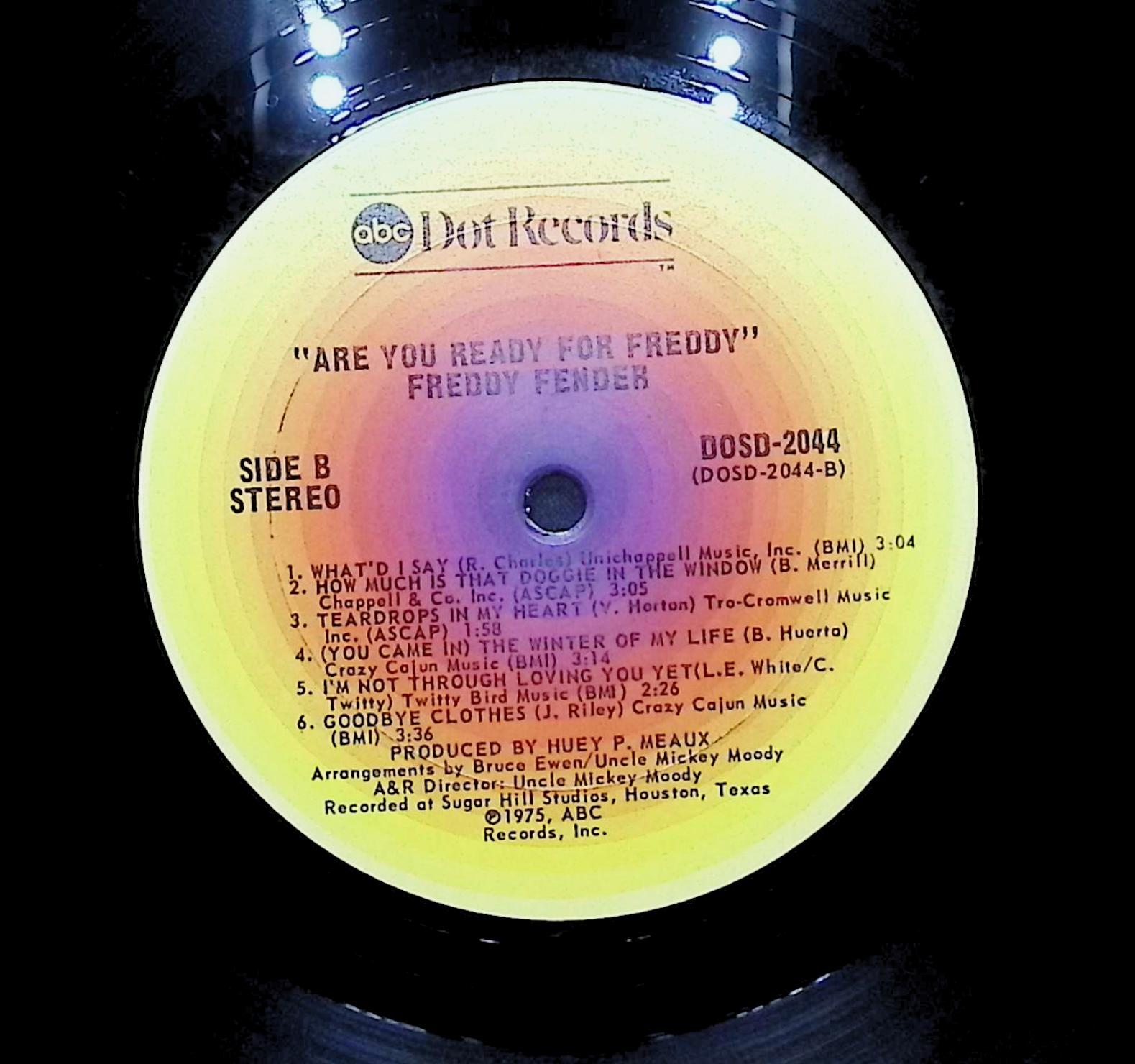 Freddy Fender Are You Ready For Freddy 1975 LP Rock Side A & B  — image 2