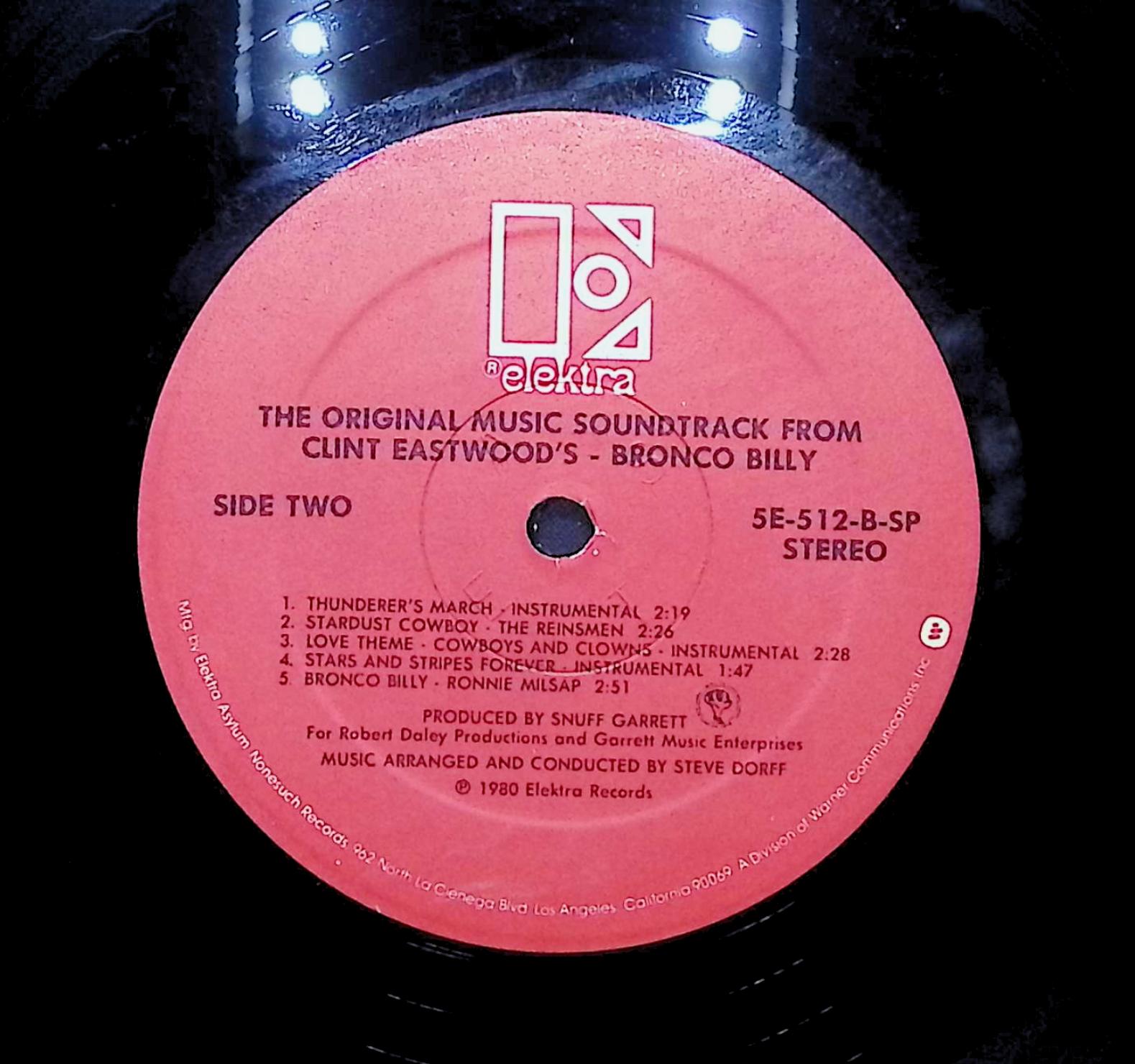 Various Artists Clint Eastwood's Bronco Billy Soundtrack 1980 LP  — image 4