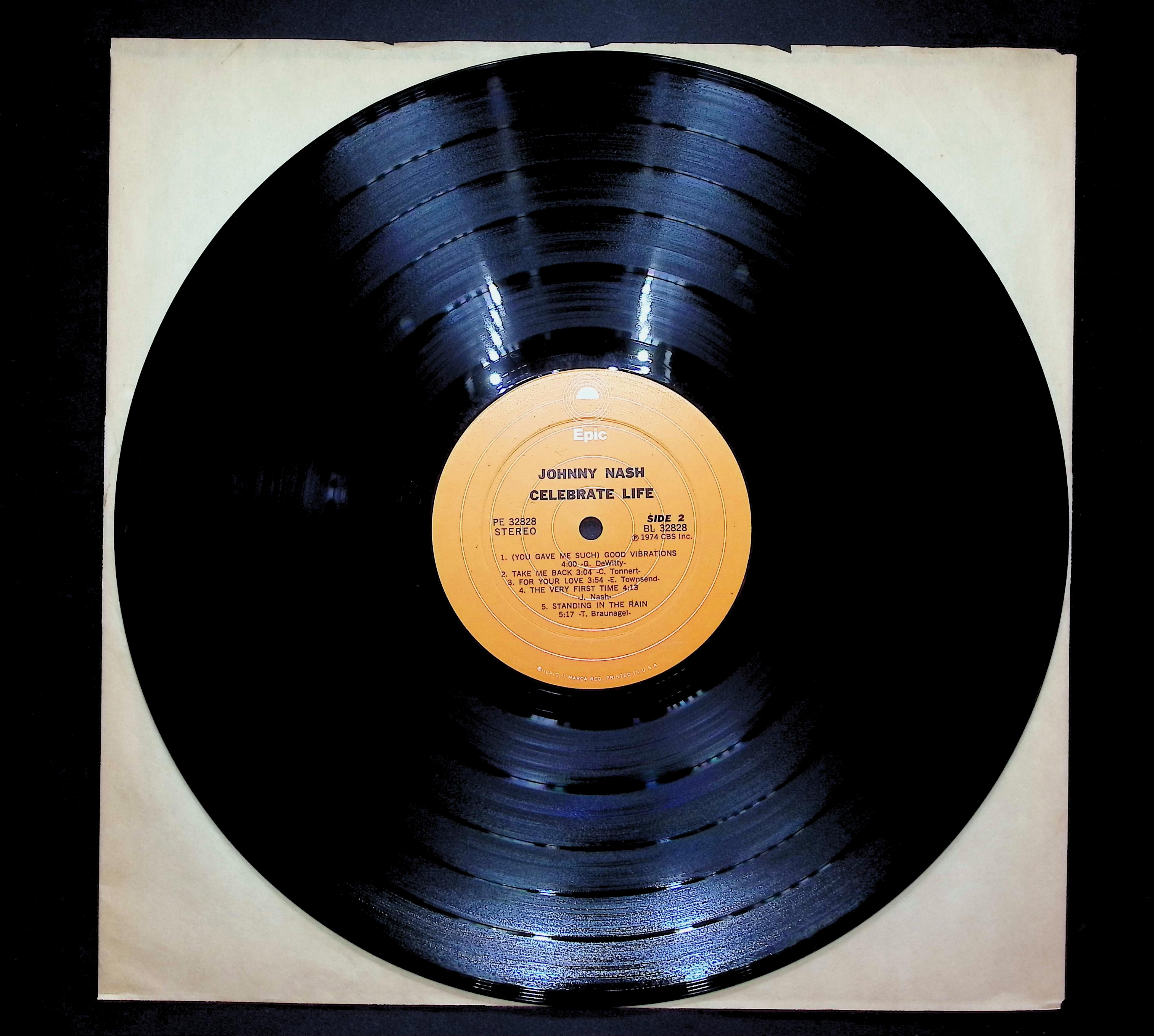 Johnny Nash Celebrate Life 1974 LP Pop Sides 1 & 2