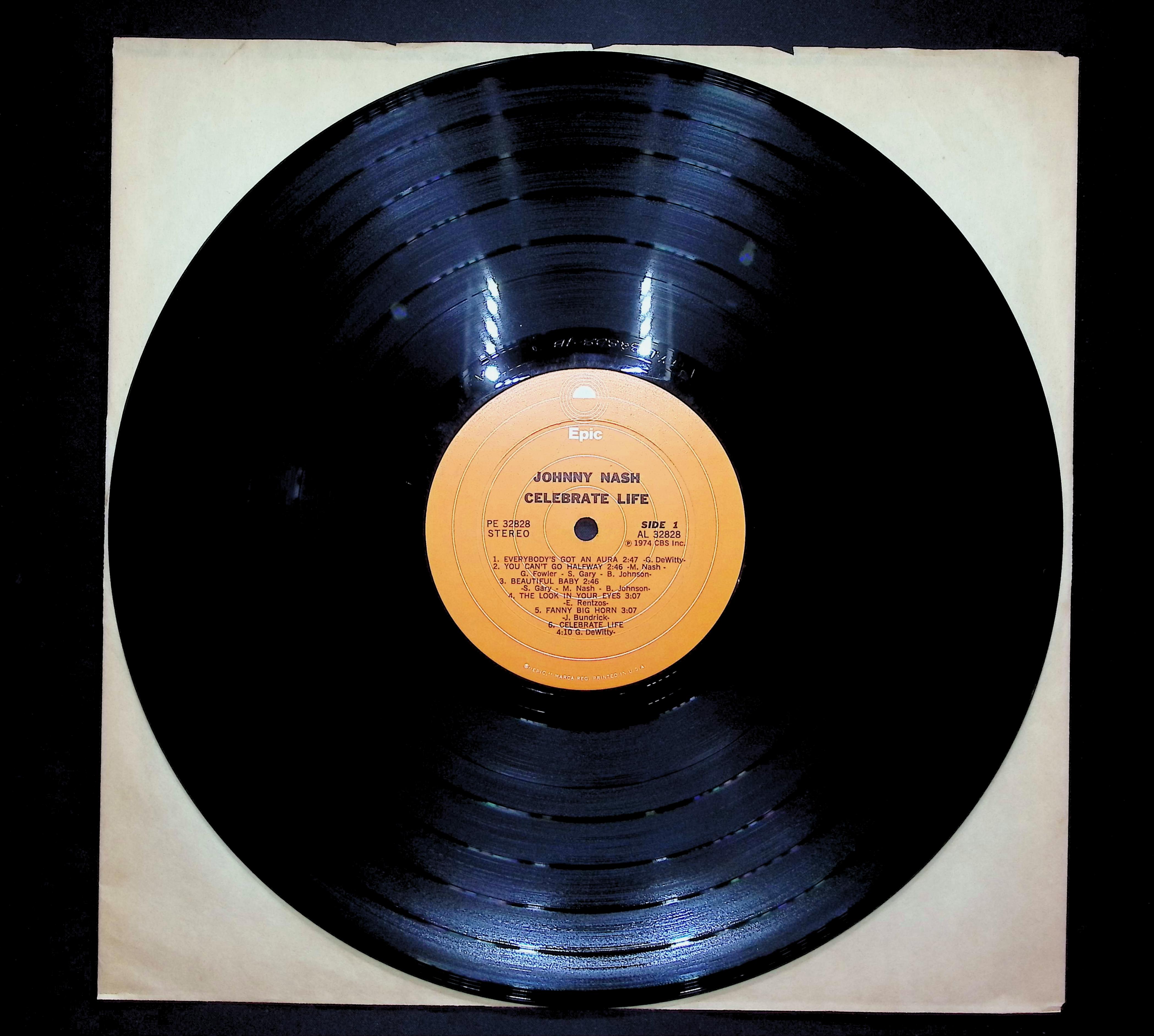 Johnny Nash Celebrate Life 1974 LP Pop Sides 1 & 2  — image 3