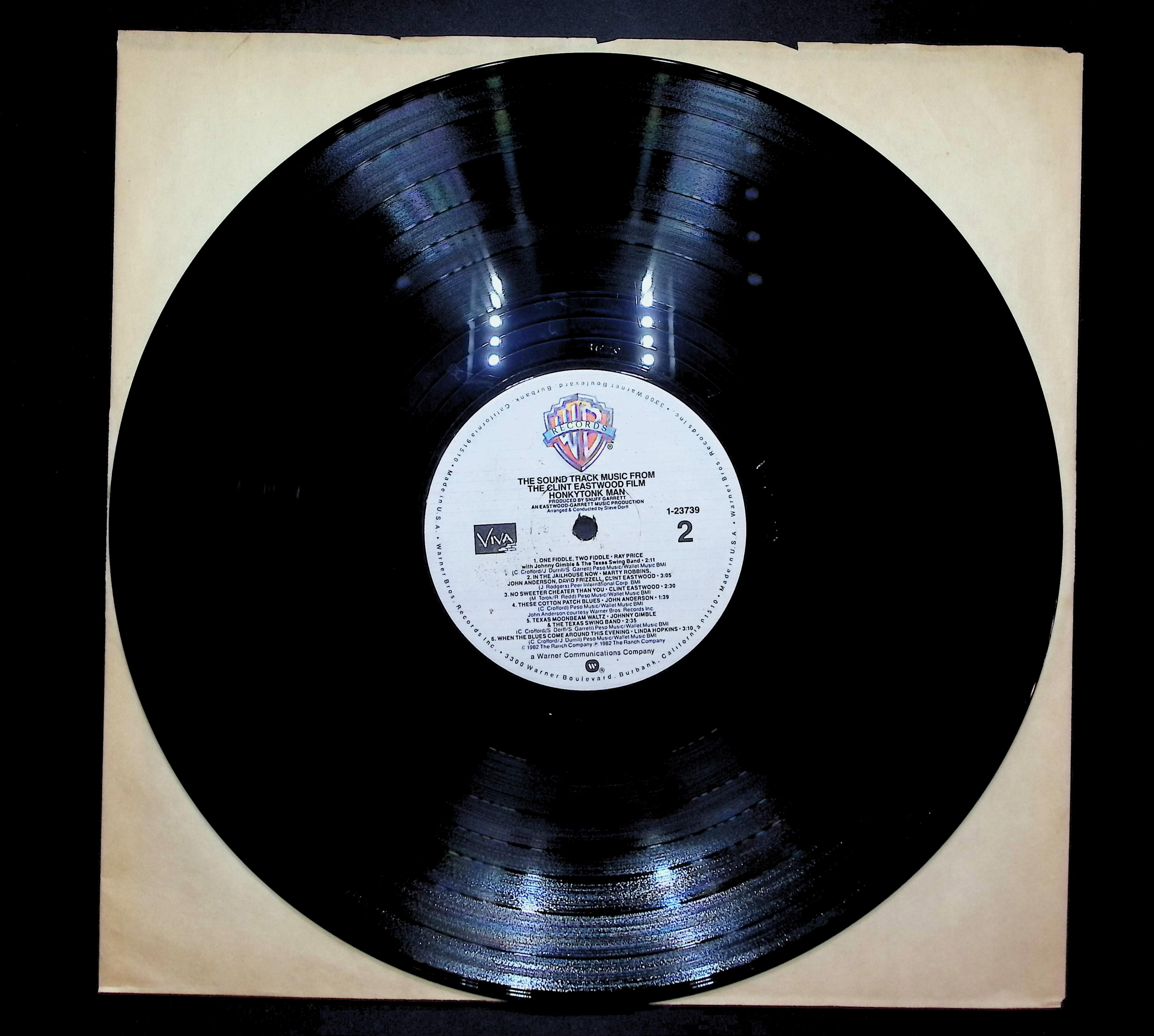 Various Artists Honkytonk Man 1982 LP Folk, World, & Country