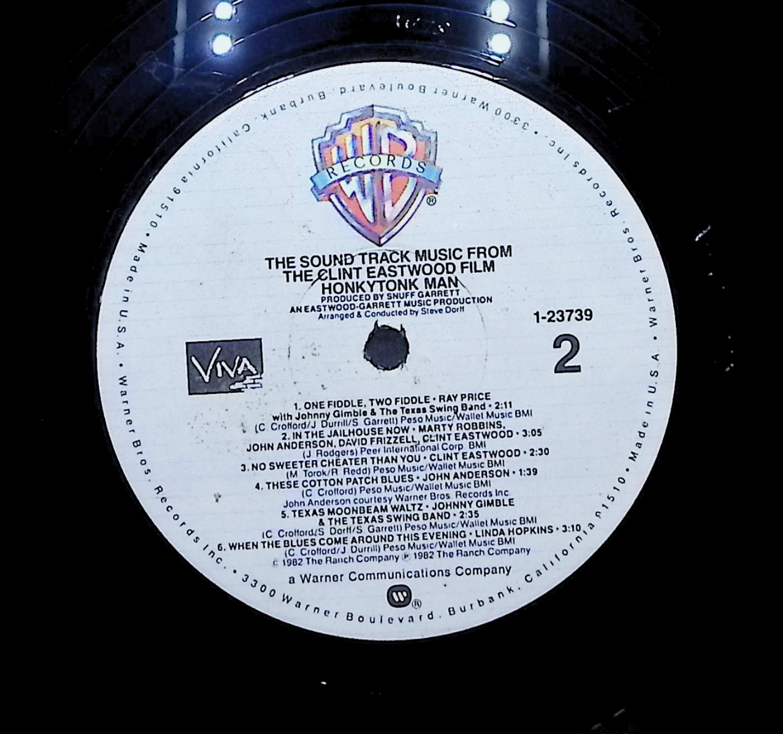 Various Artists Honkytonk Man 1982 LP Folk, World, & Country  — image 2