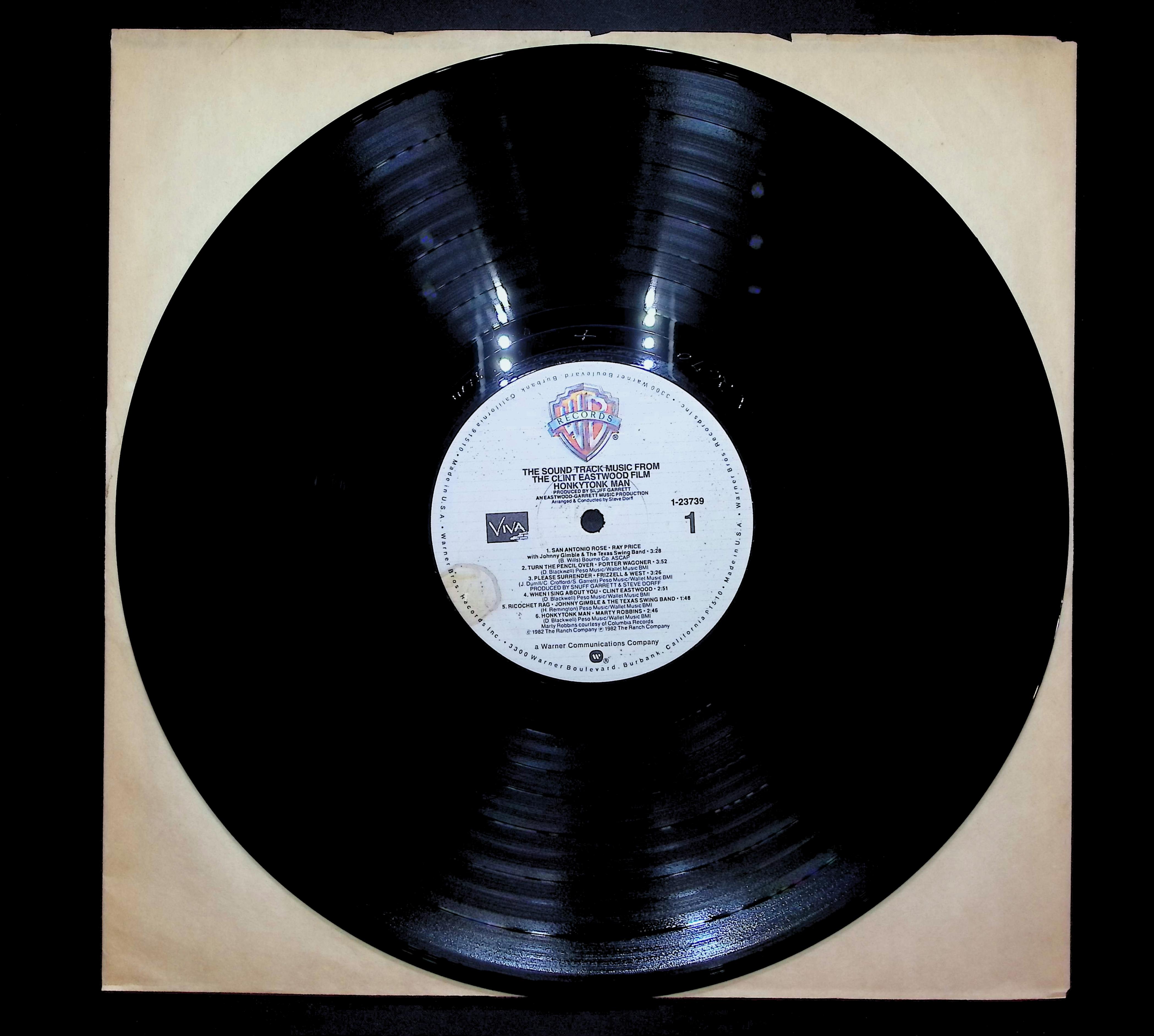 Various Artists Honkytonk Man 1982 LP Folk, World, & Country  — image 3