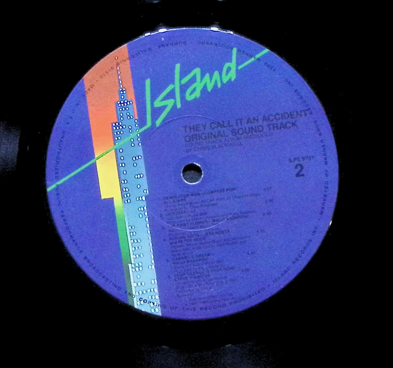 Various Artists Original Sound Track From They Call It An Accident 1982 LP  — image 2